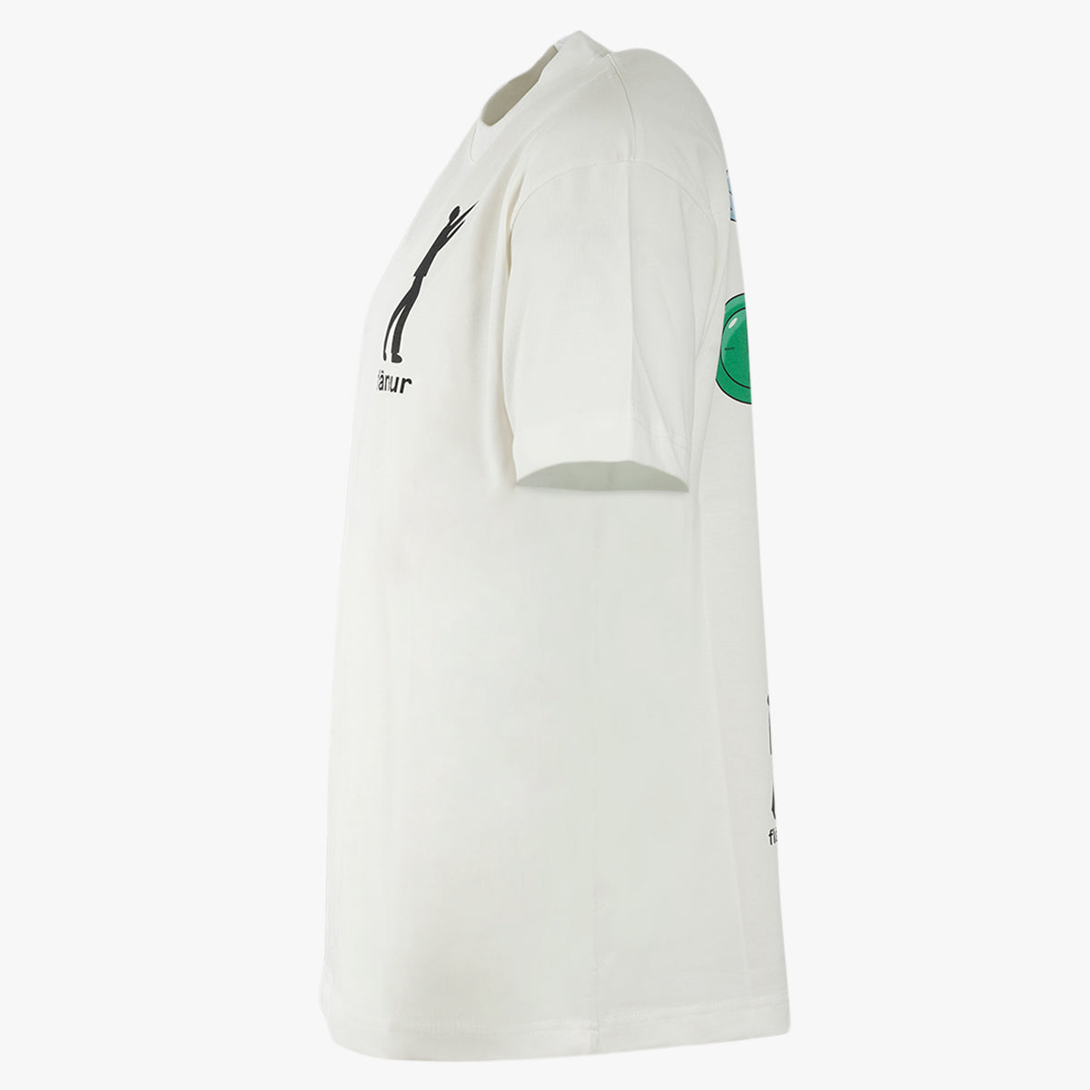 Flaneur T-Shirt met Backprint Wit | Inflatables