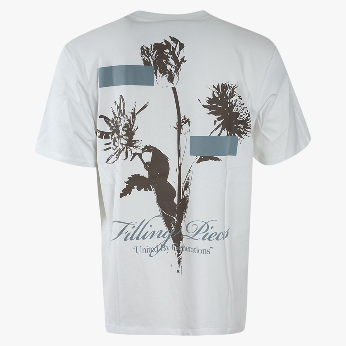 Filling Pieces T-Shirt met Backprint Wit | Gardener