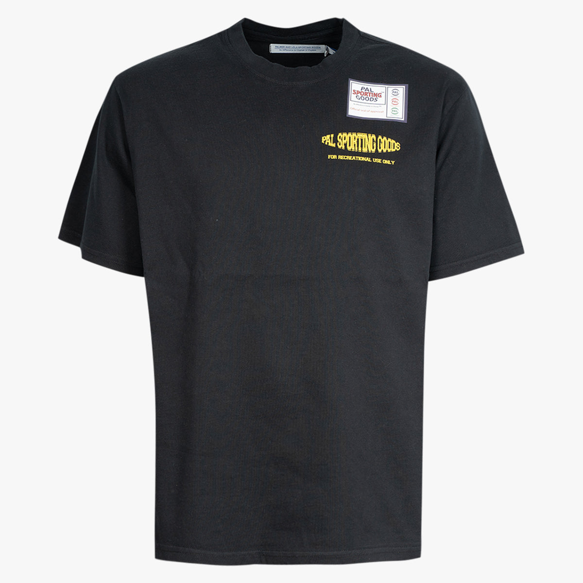 Pal Sporting Goods T-Shirt met Backprint Zwart | Recreational Use Only
