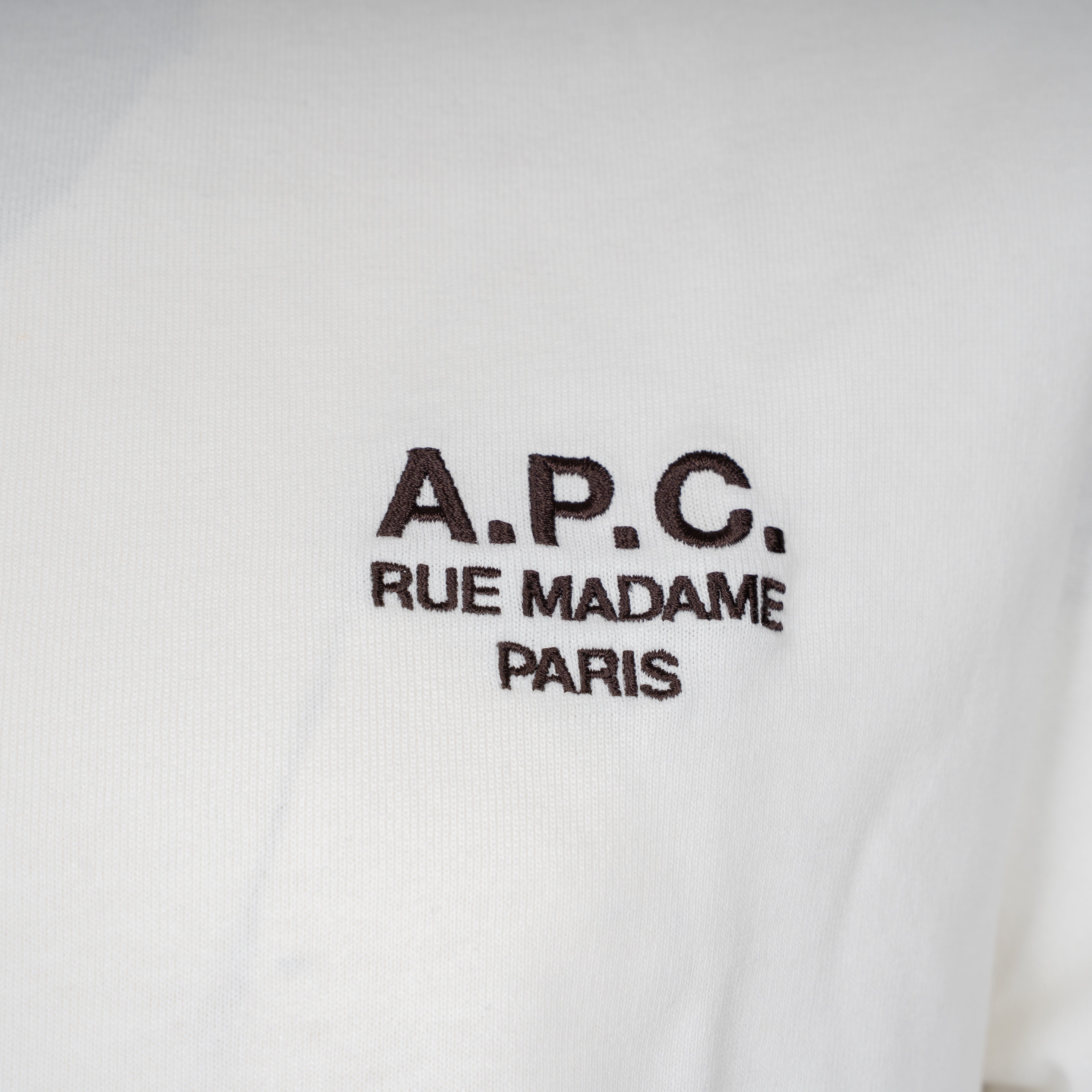 A.P.C. T-Shirt Wit | Rue Madame