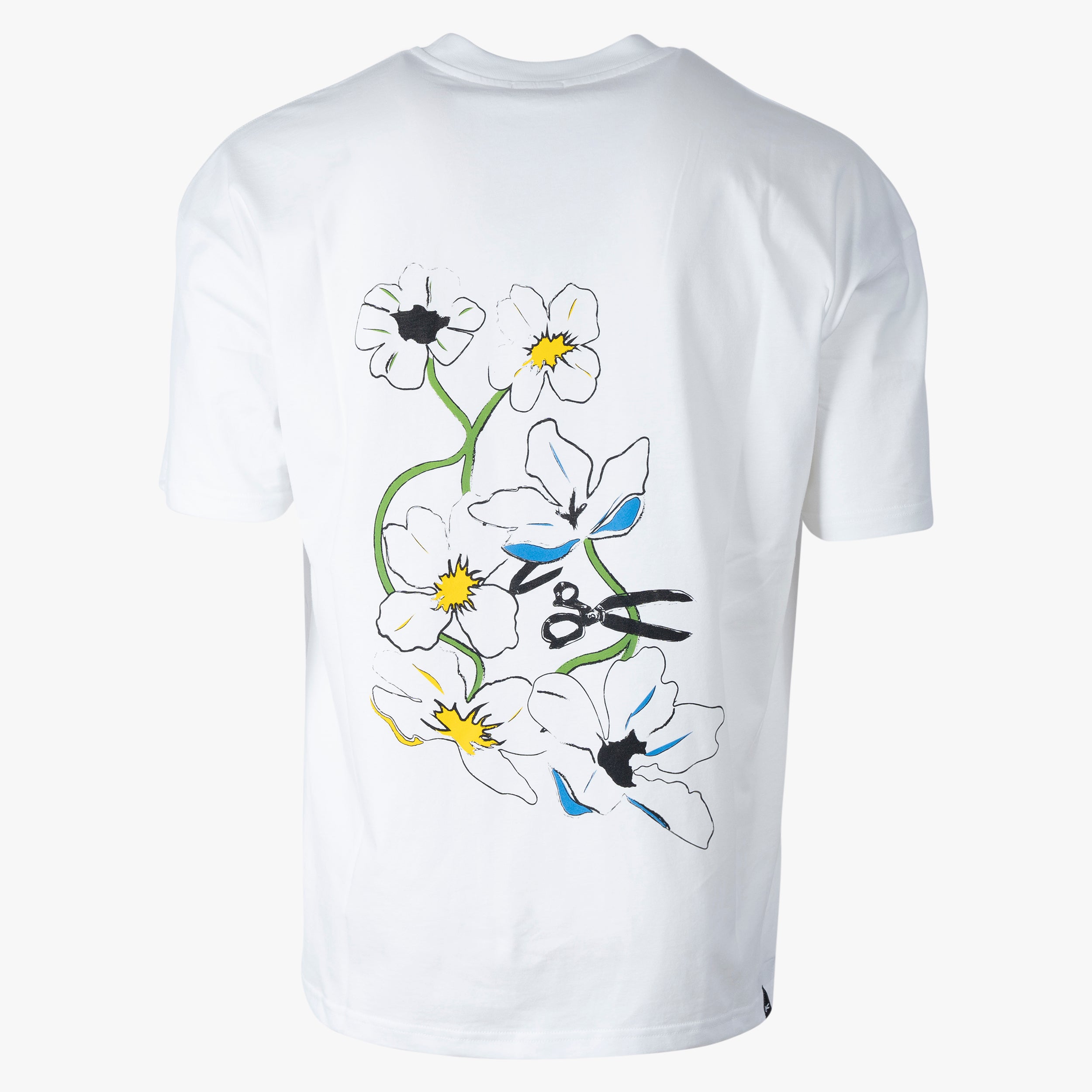 Denham T-Shirt Backprint Wit | Andrew Graphic Tee