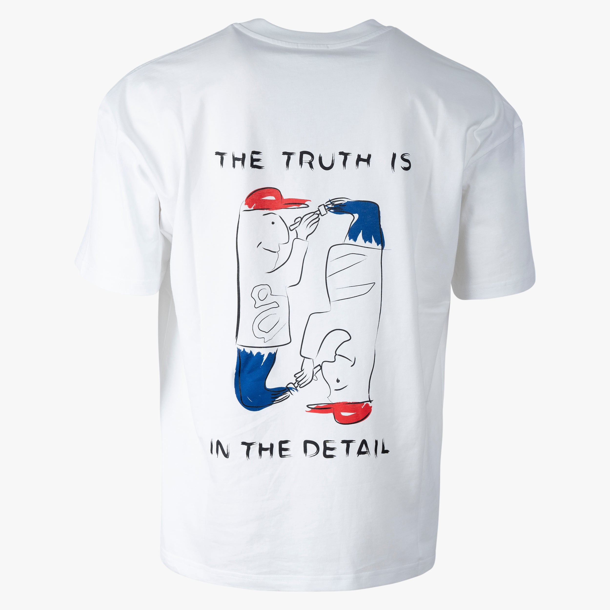 Denham T-Shirt Backprint Wit | Cooper Graphic Tee