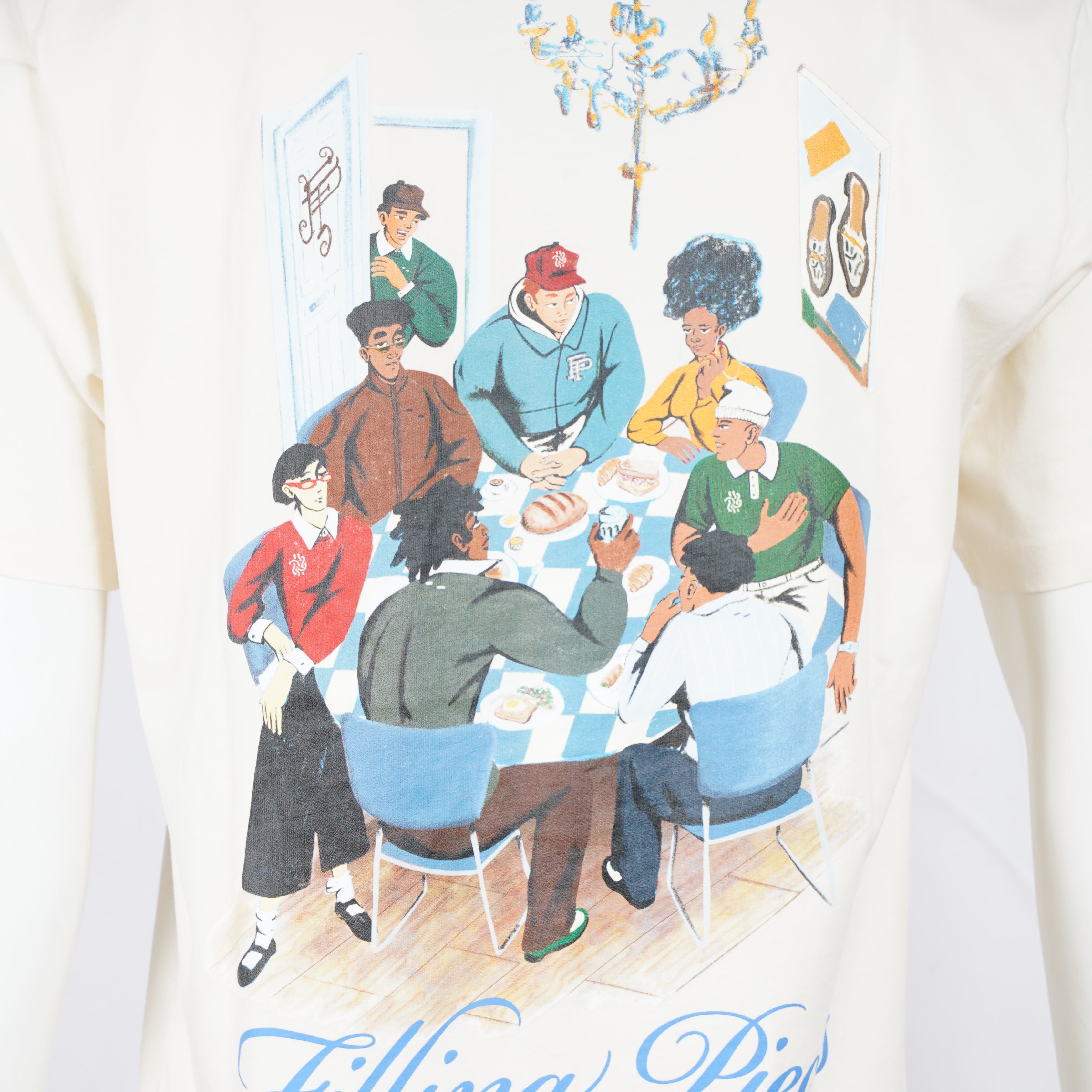Filling Pieces T-Shirt Backprint Crème | Supper