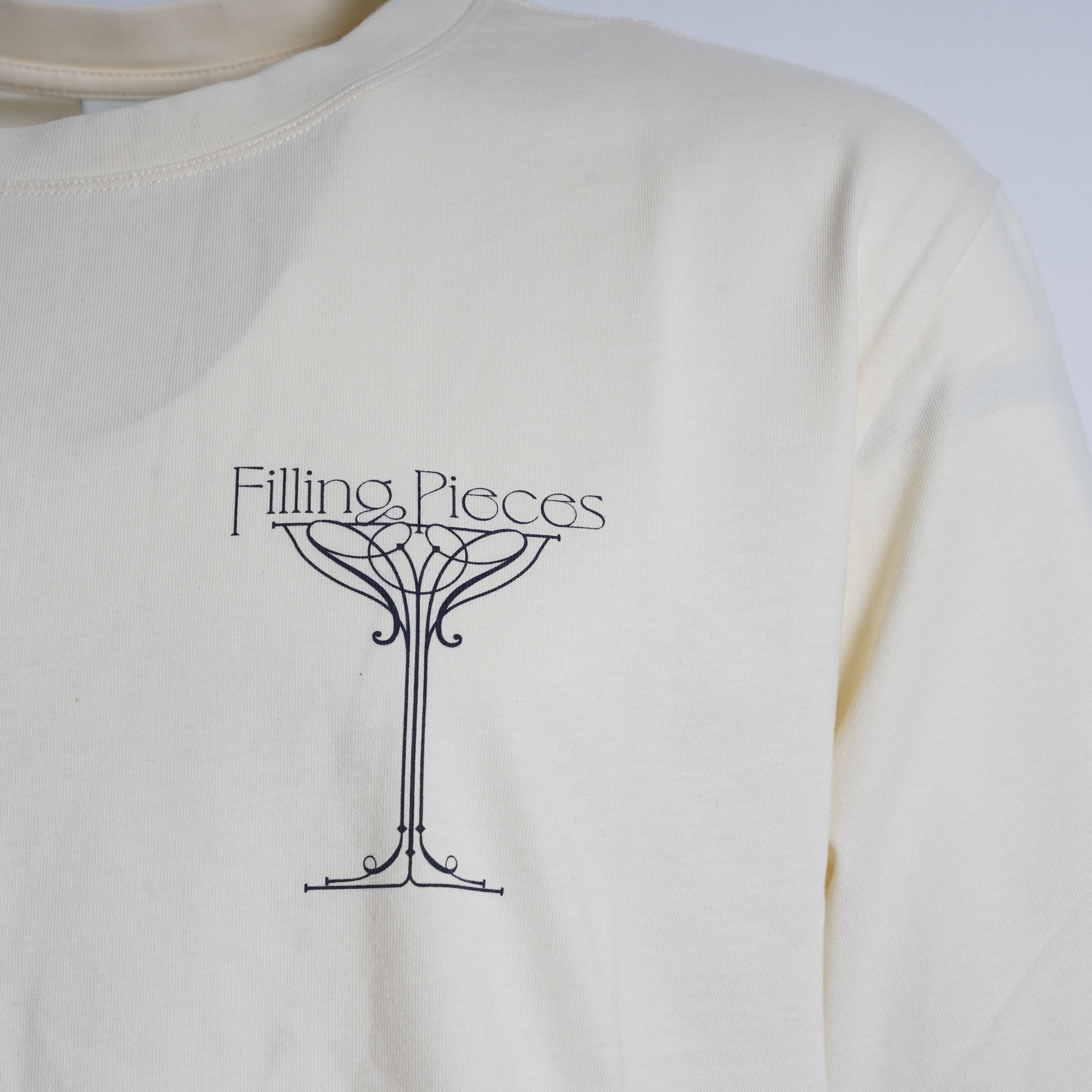 Filling Pieces T-Shirt Backprint Crème | Champagne