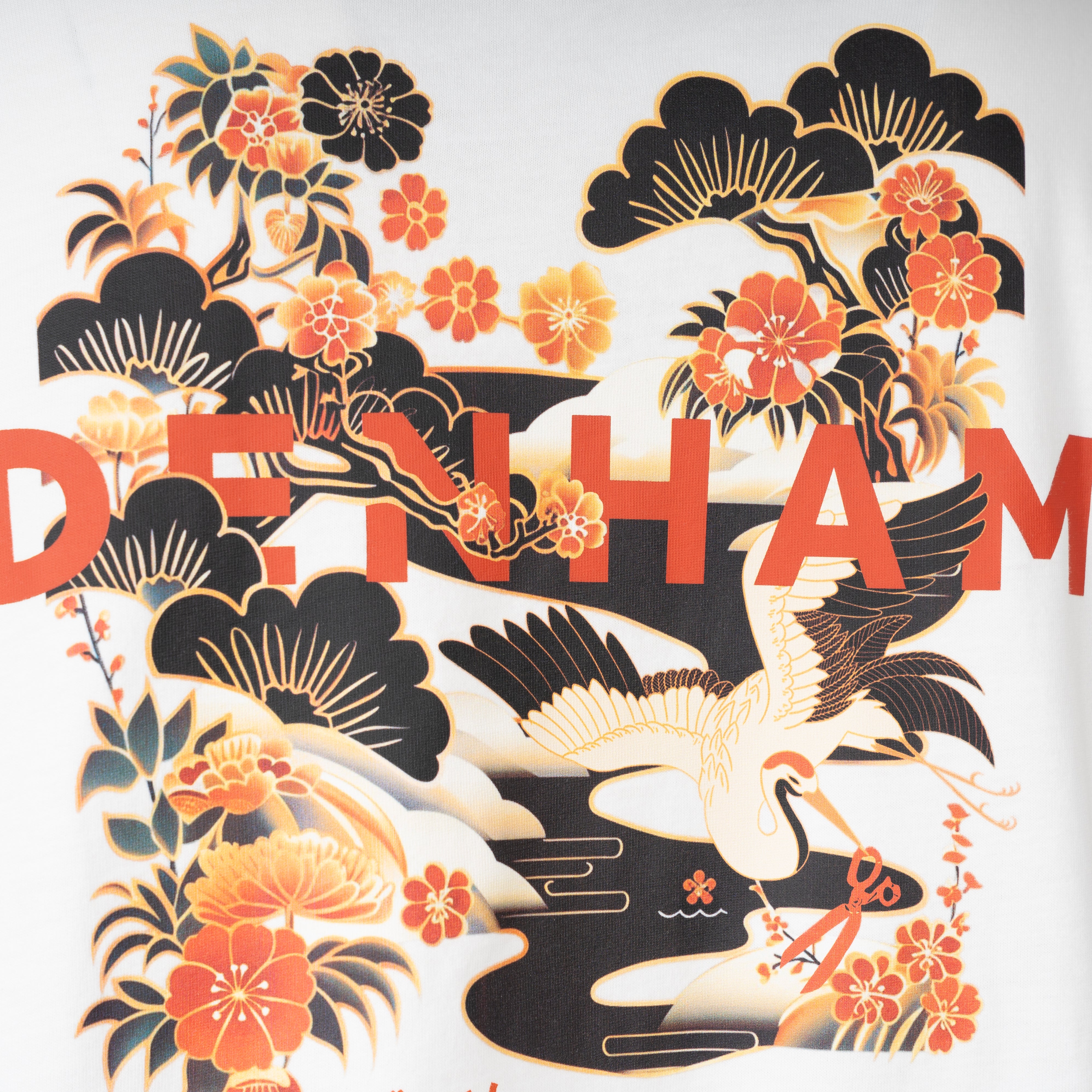 Denham T-Shirt Backprint Wit | Kansai Graphic Tee