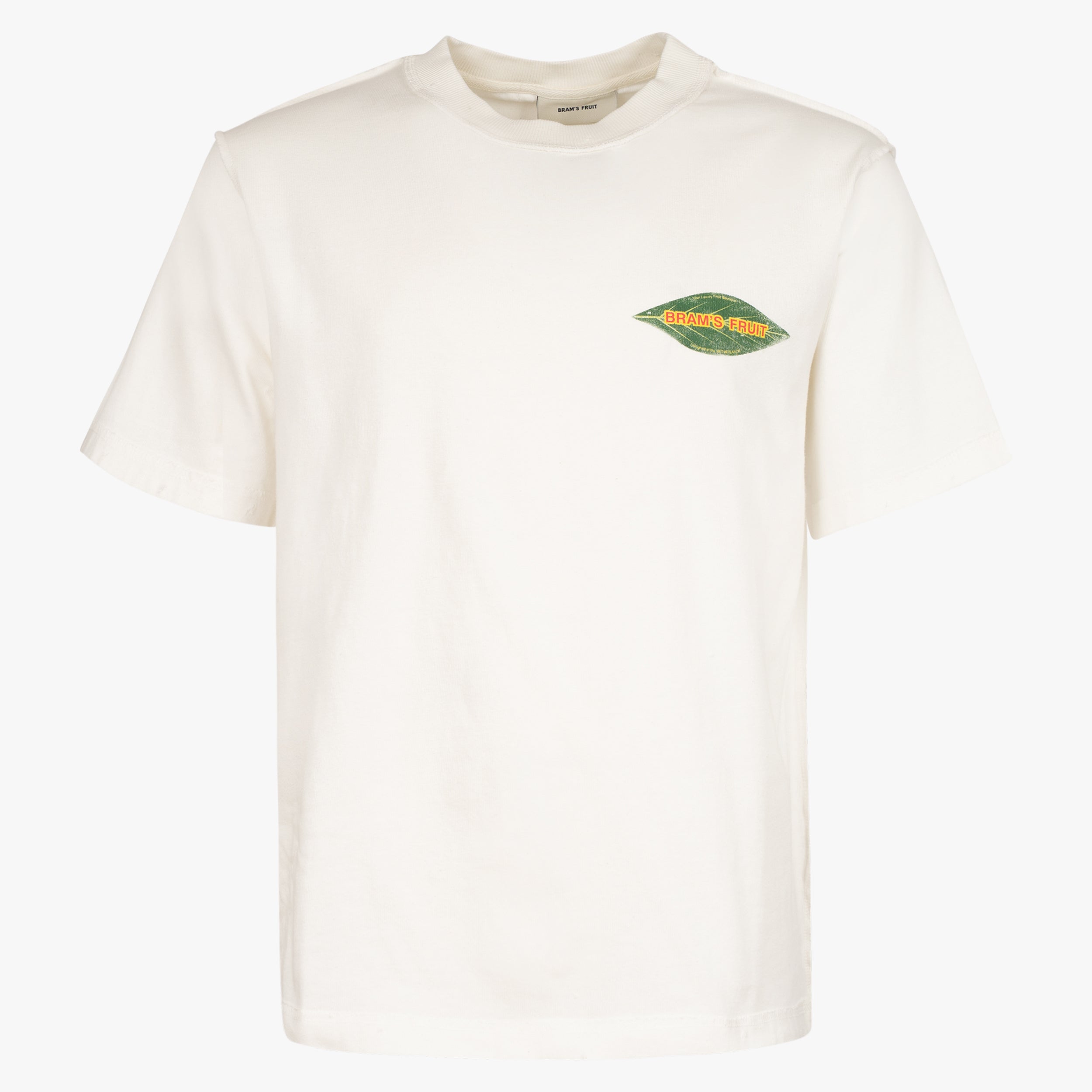 Bram's Fruit T-Shirt Backprint Off-White | Distressed Leaf