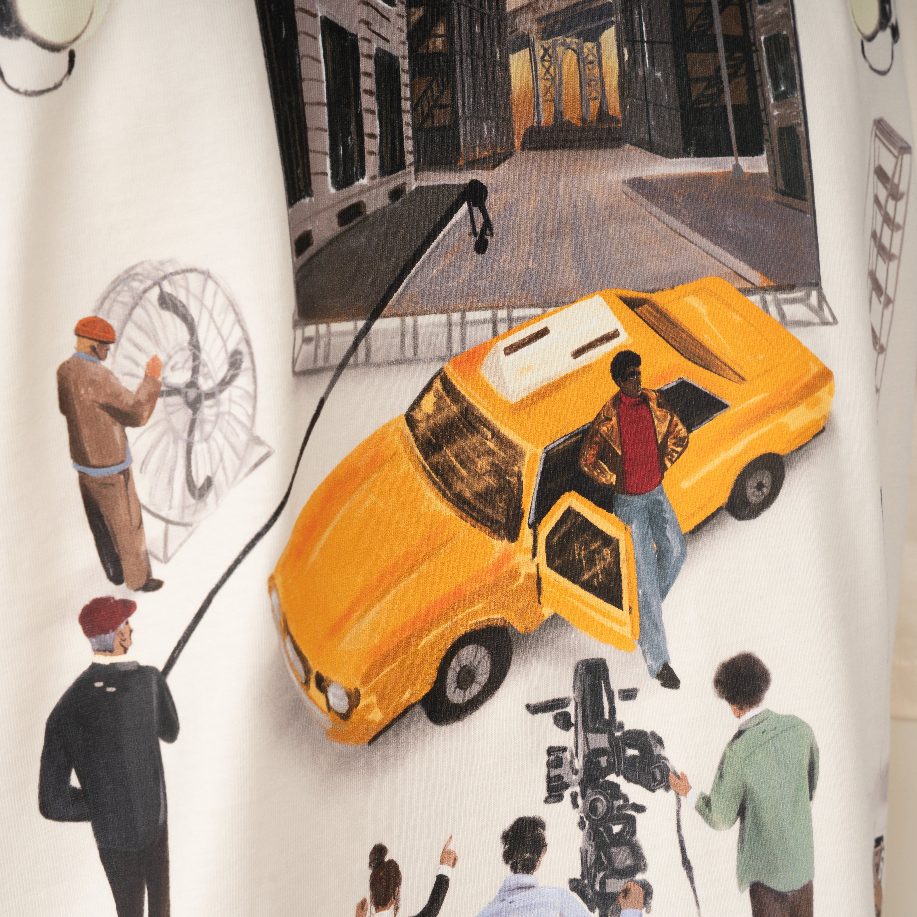 Filling Pieces T-Shirt Backprint Crème | Film Set