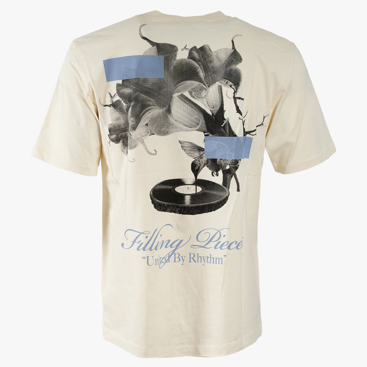 Filling Pieces T-Shirt met Backprint Off-White | Grammophone