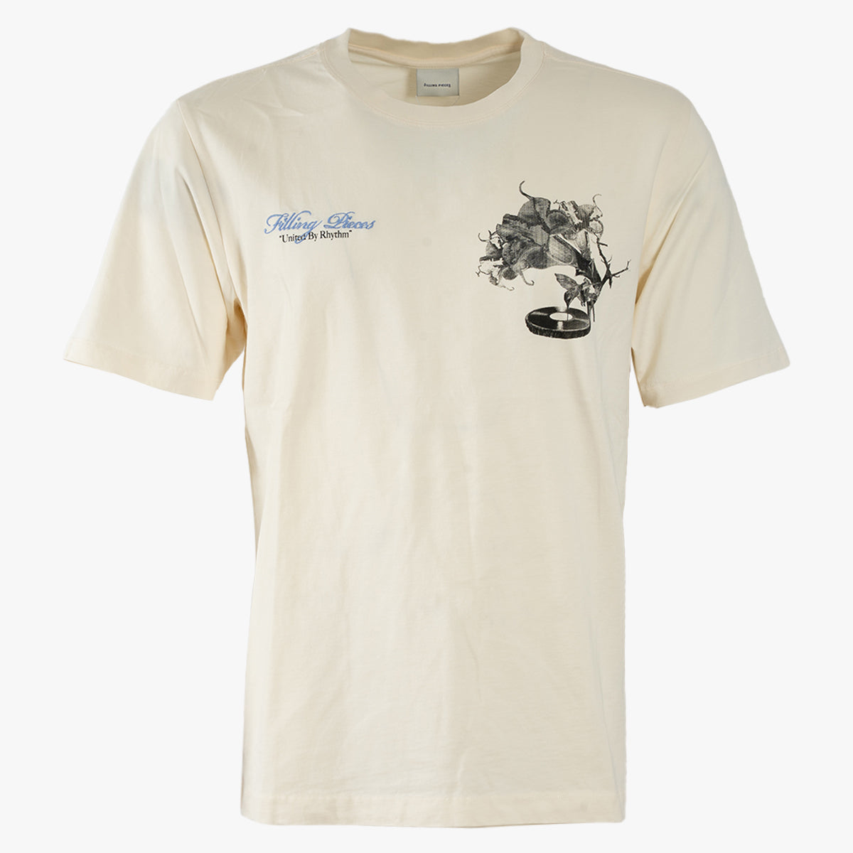 Filling Pieces T-Shirt met Backprint Off-White | Grammophone