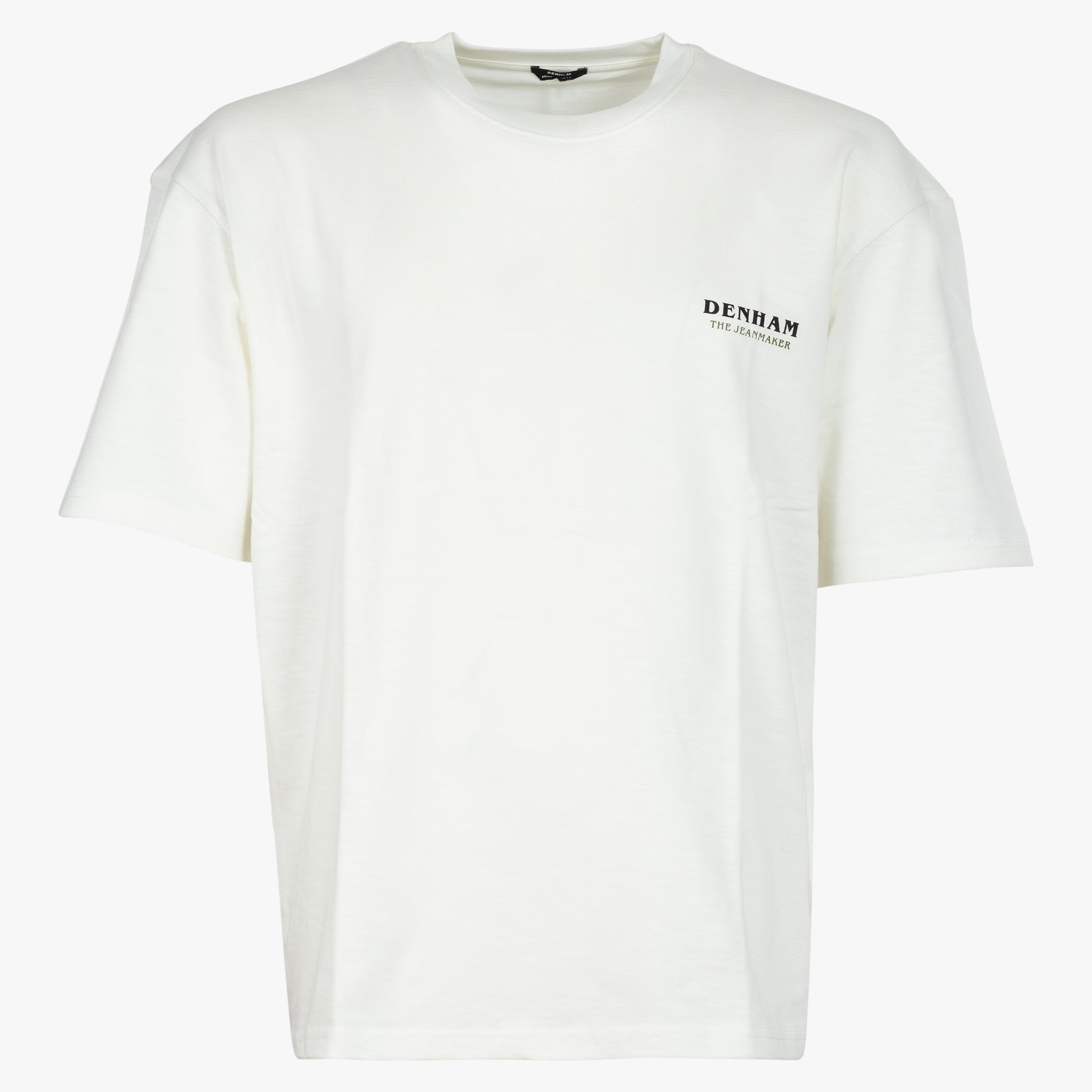 Denham T-Shirt met Backprint Creme | Royal Oak Tee