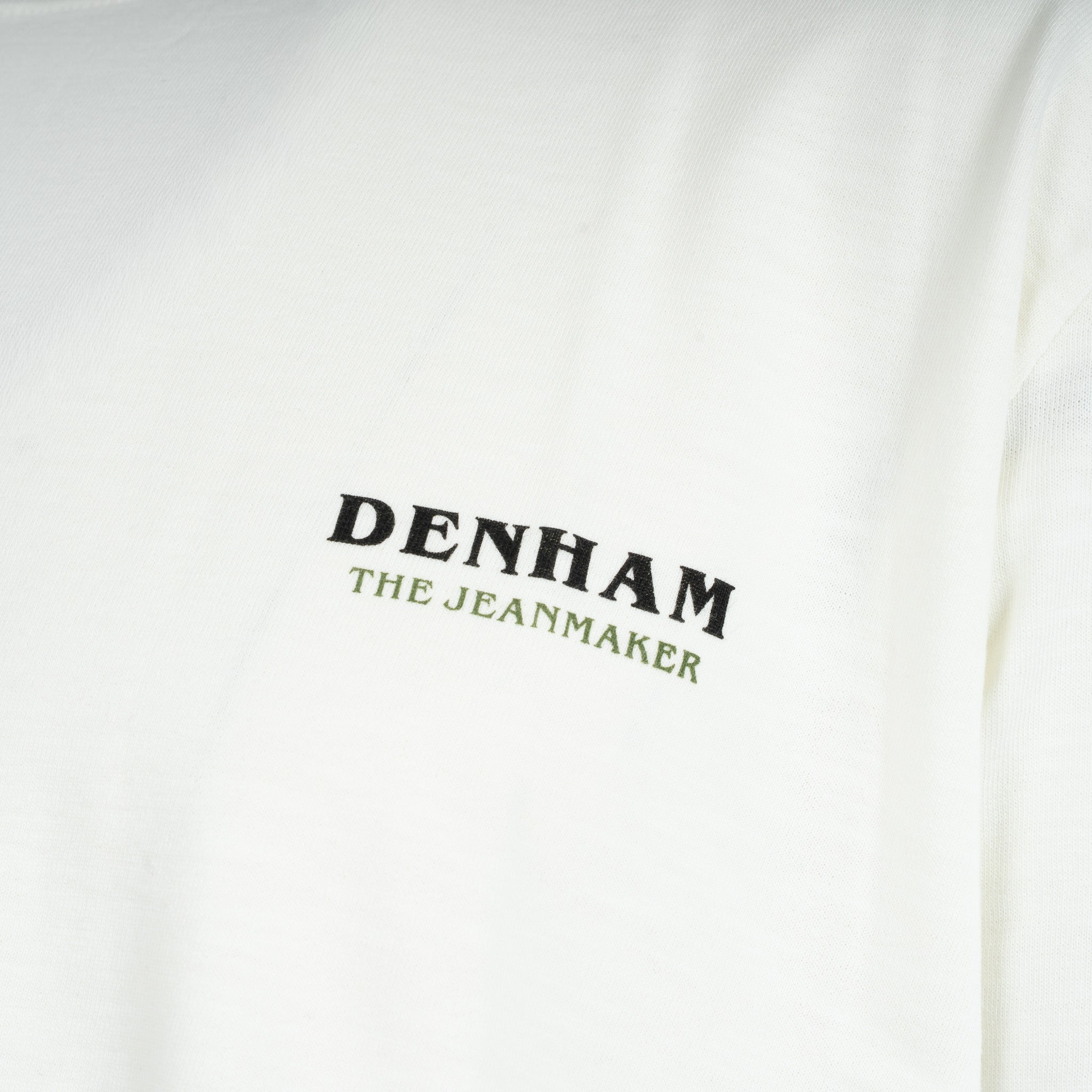 Denham T-Shirt met Backprint Creme | Royal Oak Tee