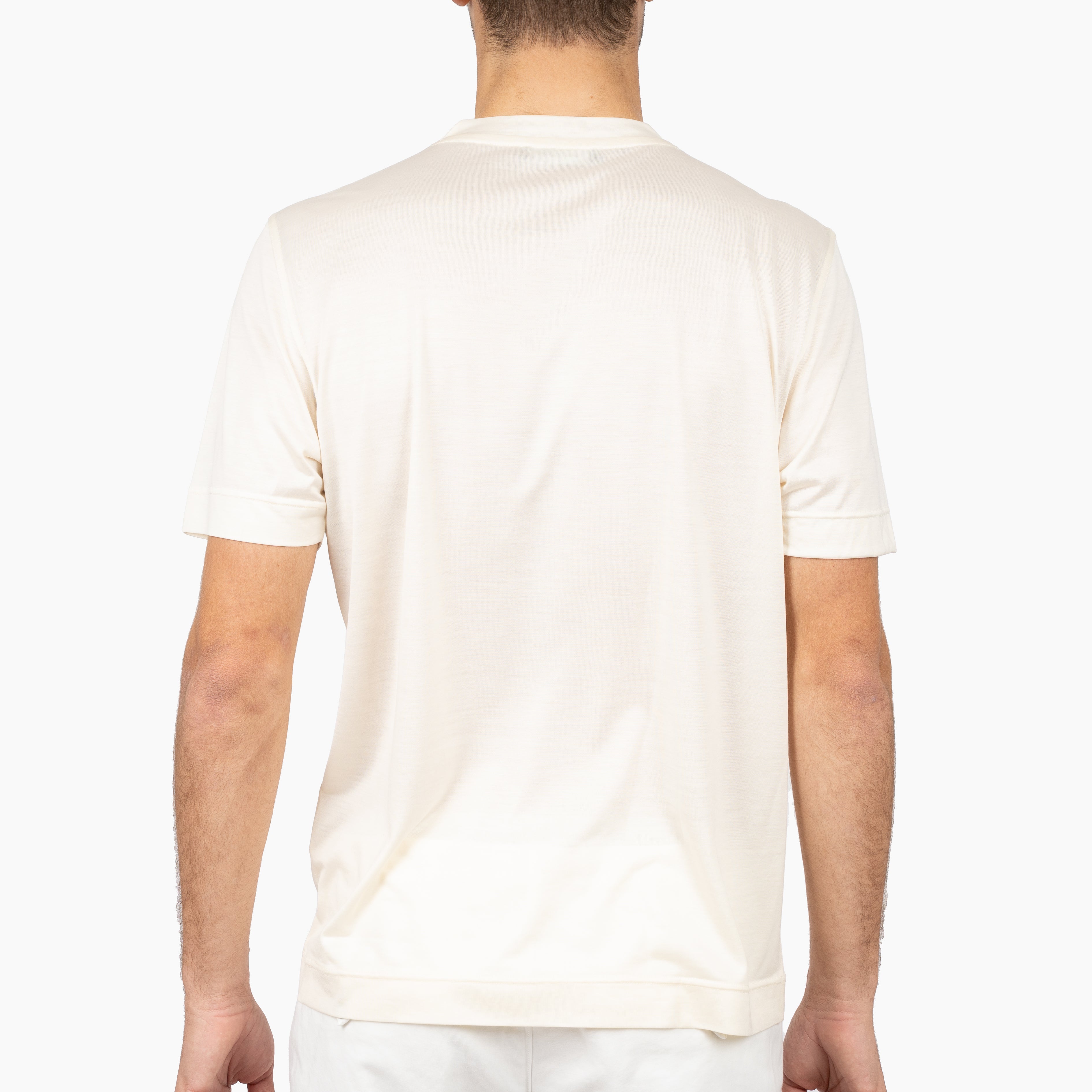 Gran Sasso T-shirt Zijde Crème | Seta