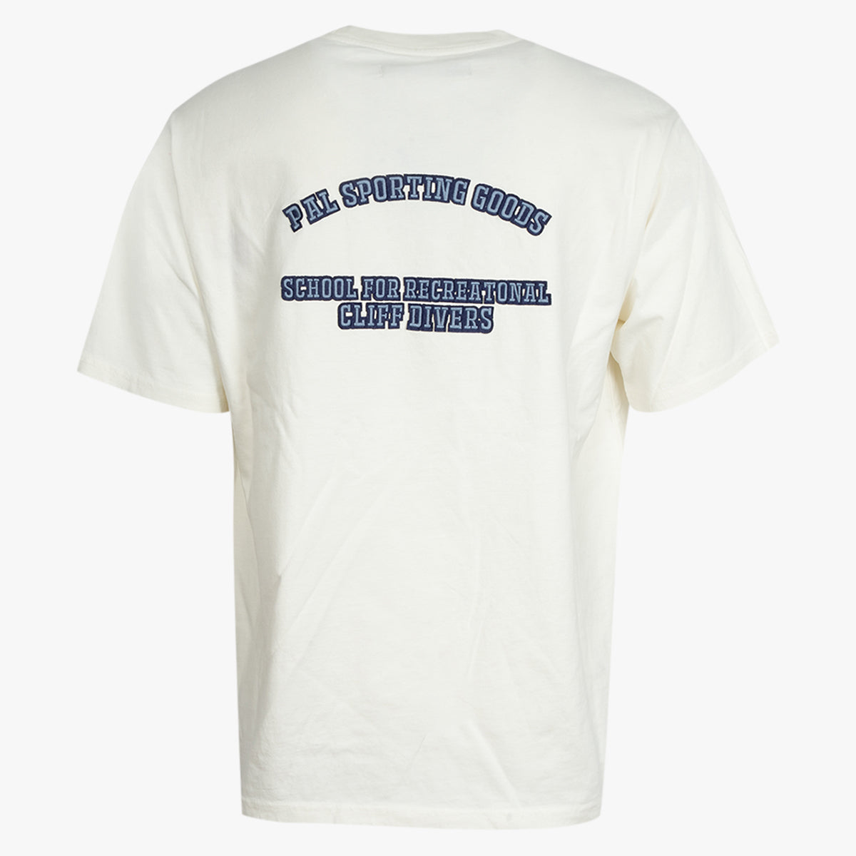 Pal Sporting Goods T-Shirt met Backprint Wit | Cliff Divers School