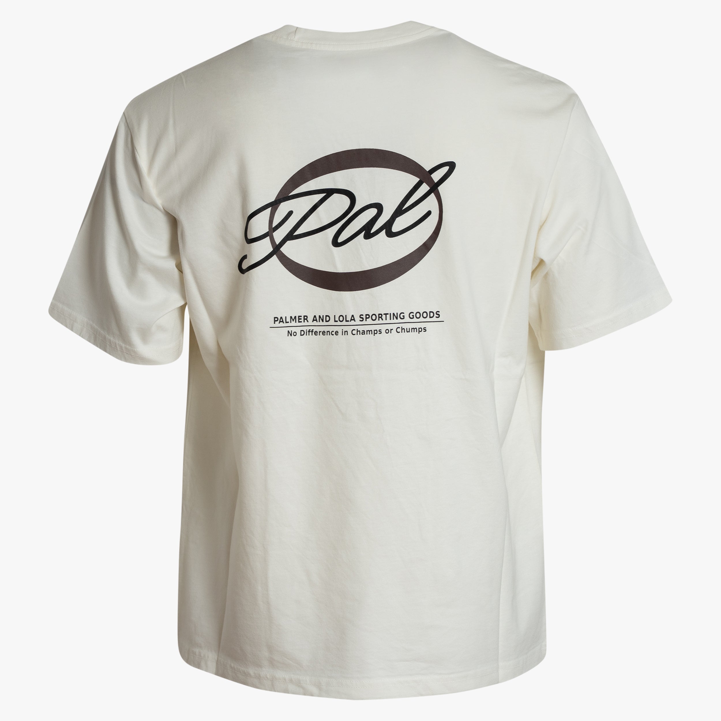 Pal Sporting Goods T-Shirt Backprint Crème | Worlds Tee