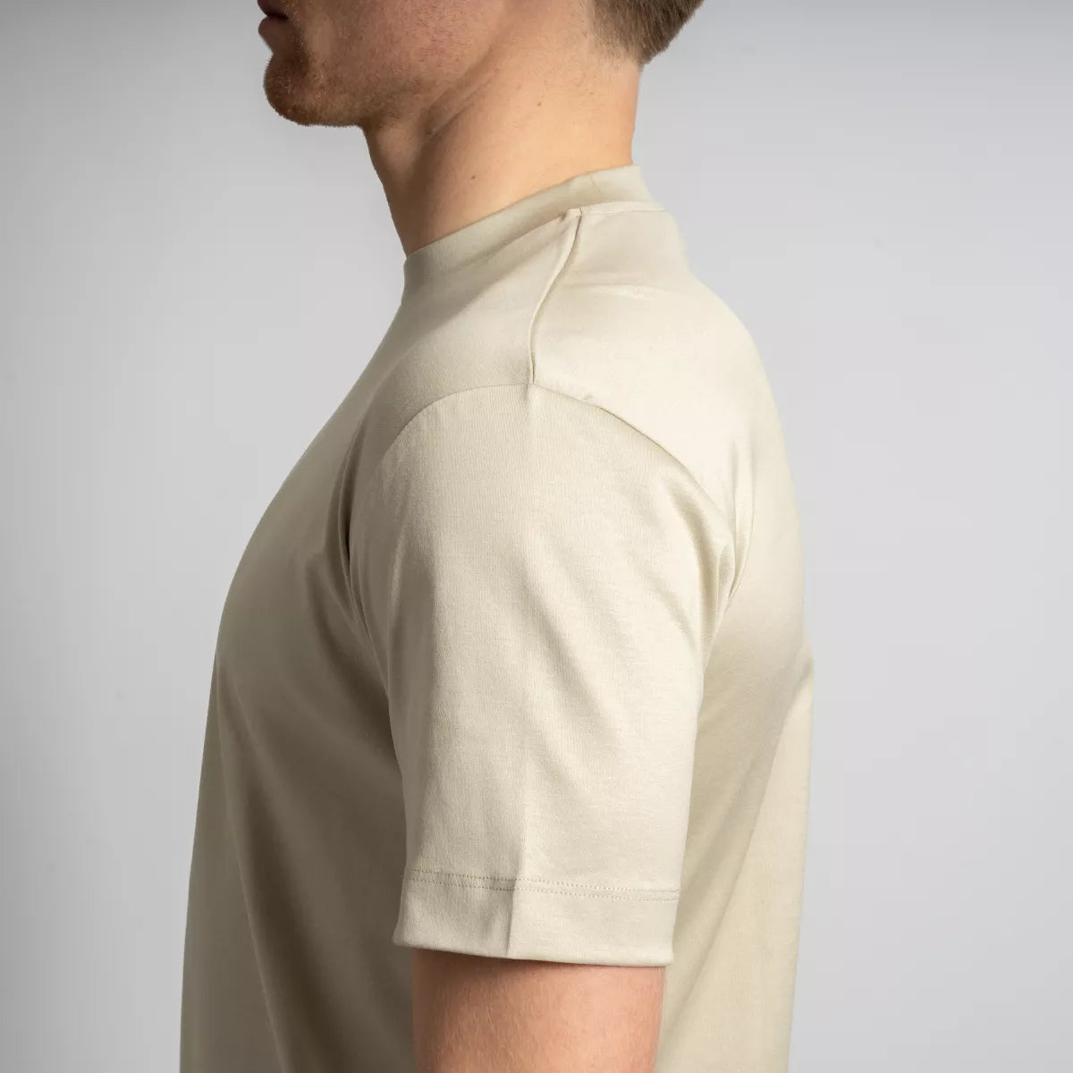 Valenza T-Shirt Beige | Interlock Supima Cotton