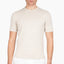 Gran Sasso Gebreid T-Shirt Beige | Egyptian Cotton