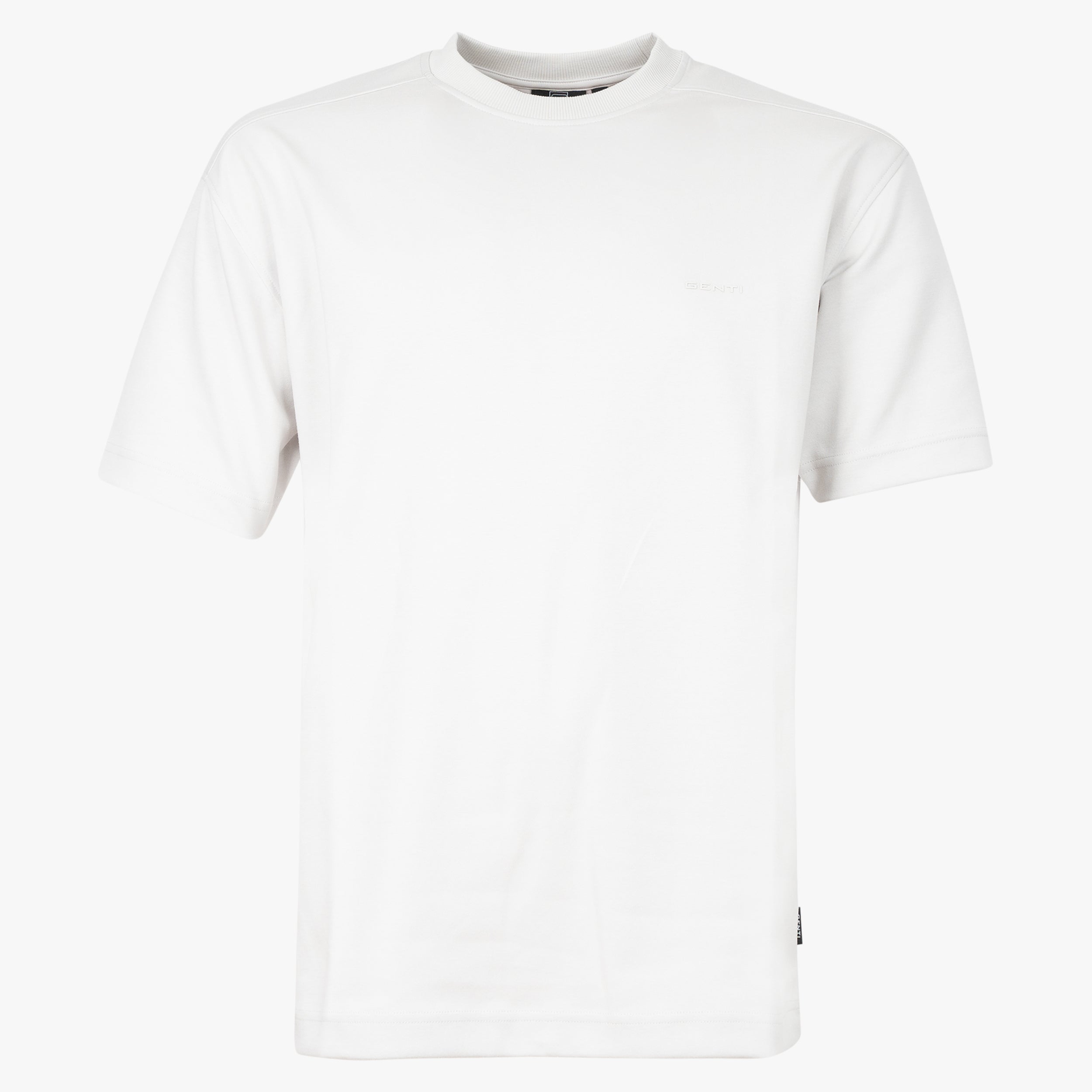 Genti T-Shirt Off-White | Relaxed Fit Cotton Tech
