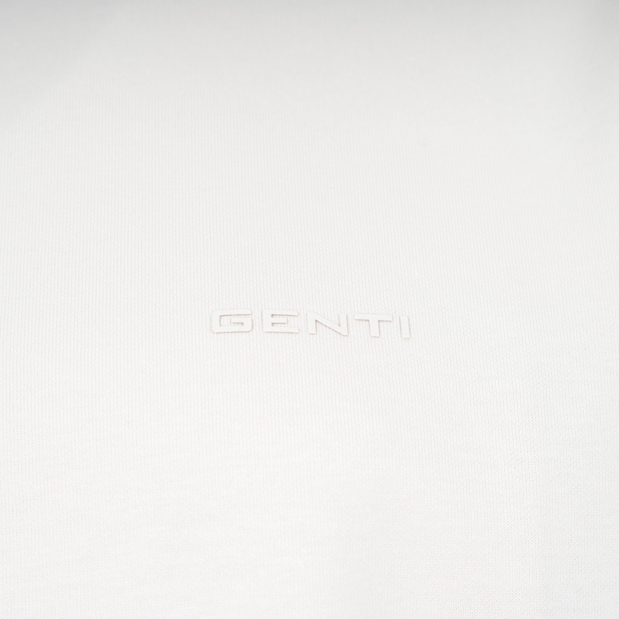 Genti T-Shirt Off-White | Relaxed Fit Cotton Tech