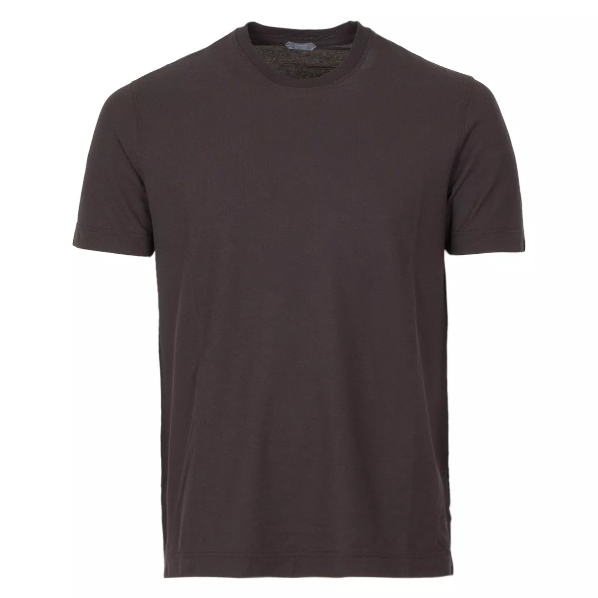 Zanone t-shirt donkerbruin | Ice cotton