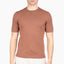 Gran Sasso Gebreid T-Shirt Roestbruin | Egyptian Cotton