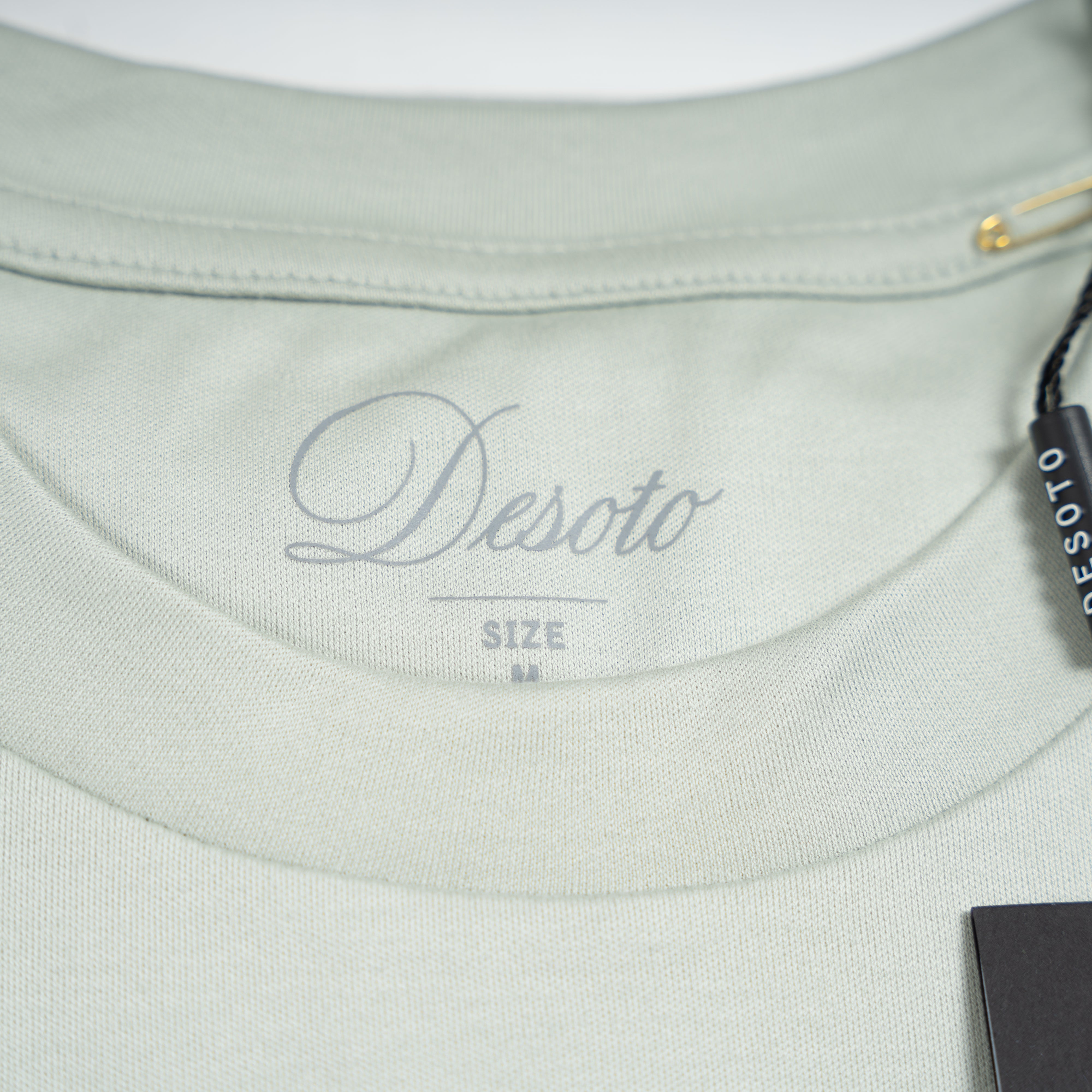 Desoto T-Shirt Lichtgroen | Luxury Two Ply