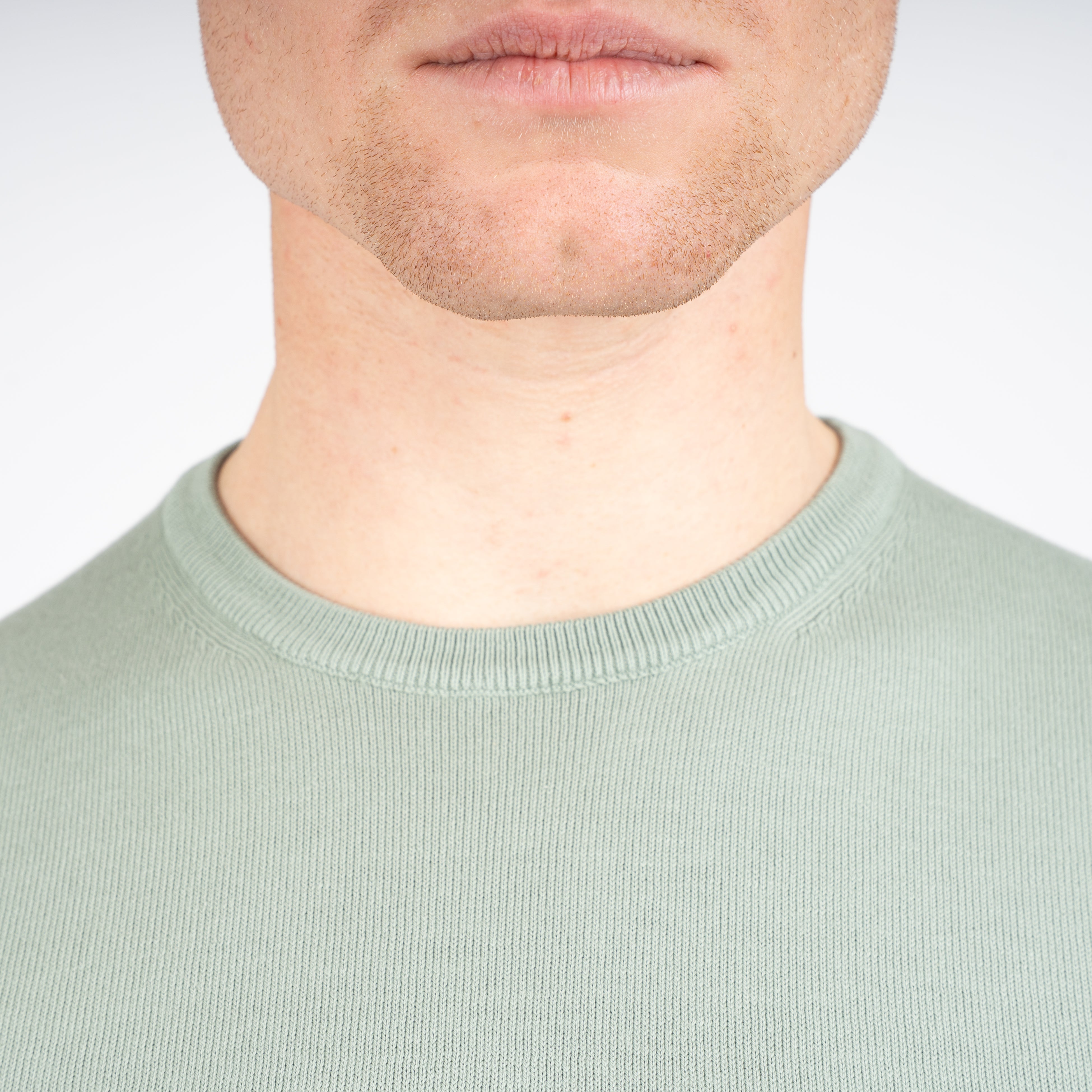 Gran Sasso Gebreid T-Shirt Groen | Egyptian Cotton