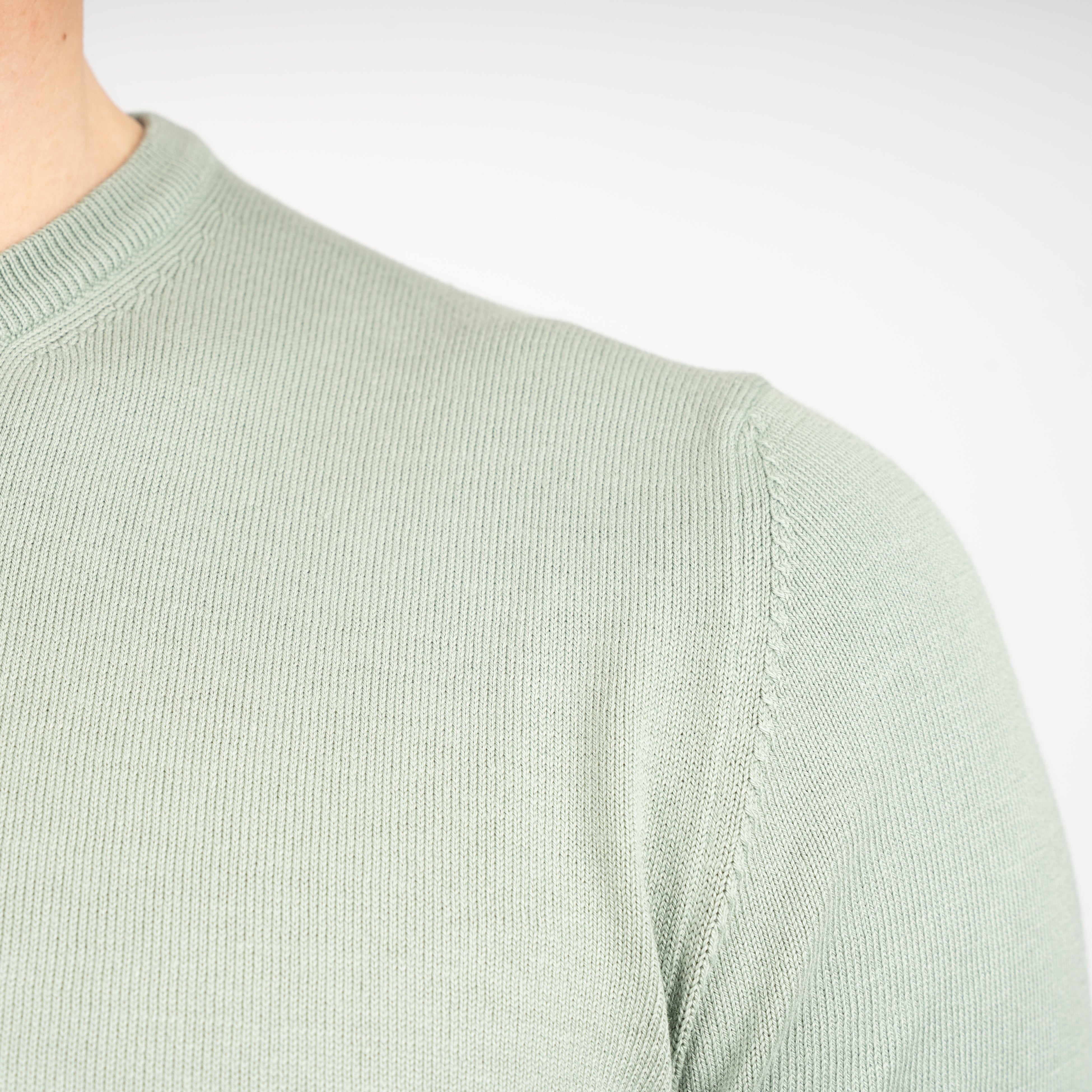 Gran Sasso Gebreid T-Shirt Groen | Egyptian Cotton