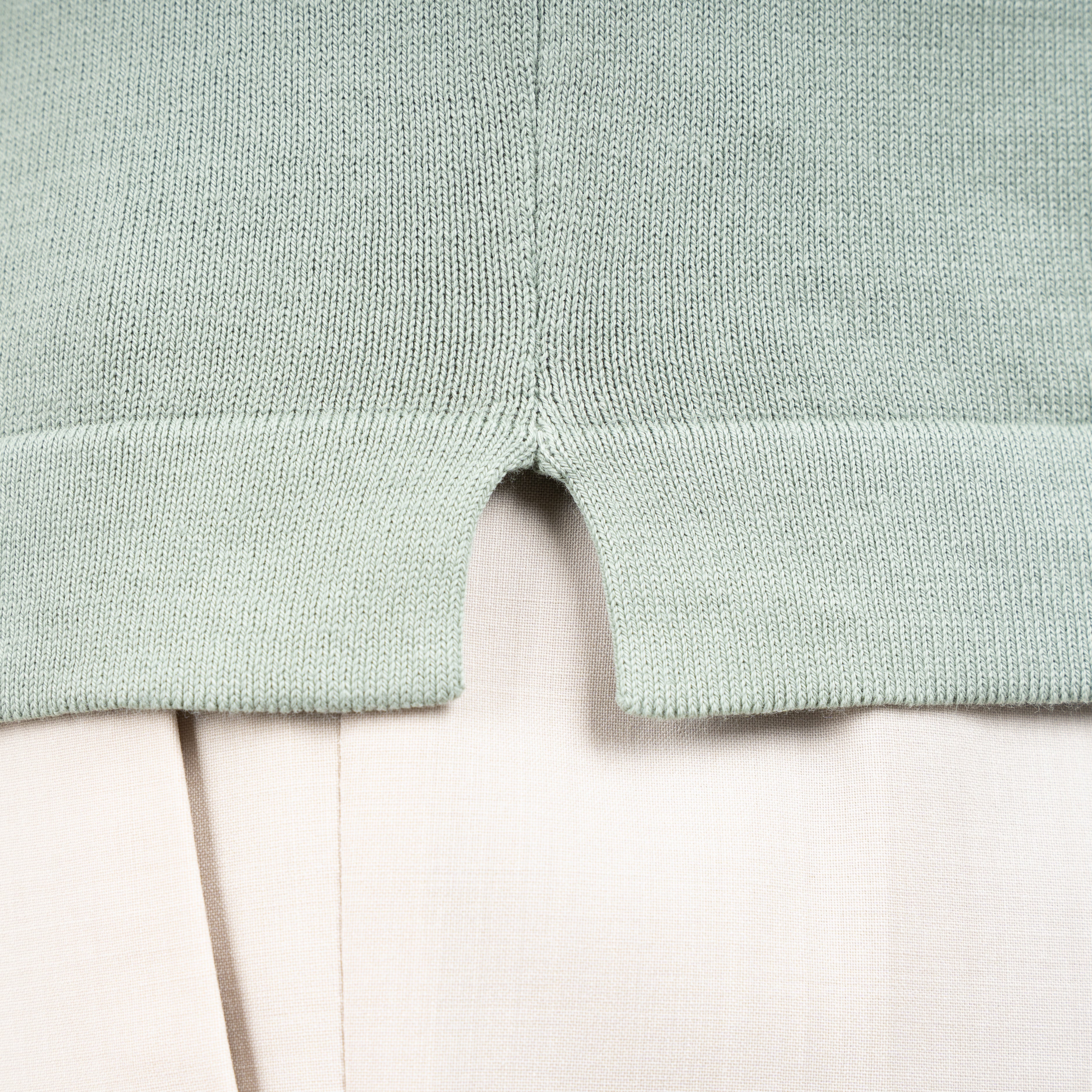 Gran Sasso Gebreid T-Shirt Groen | Egyptian Cotton