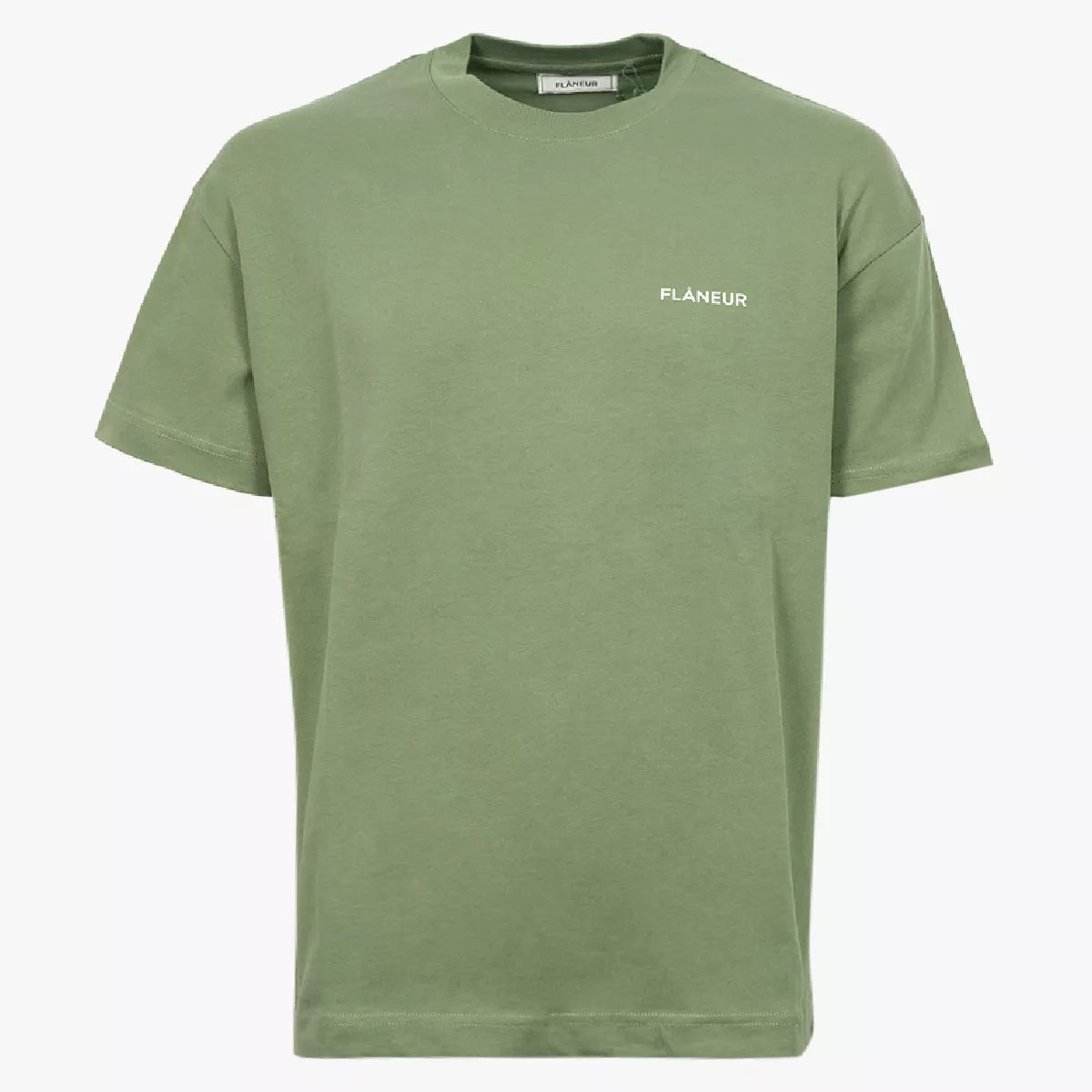 Flaneur Shirt Groen | Logo T-Shirt