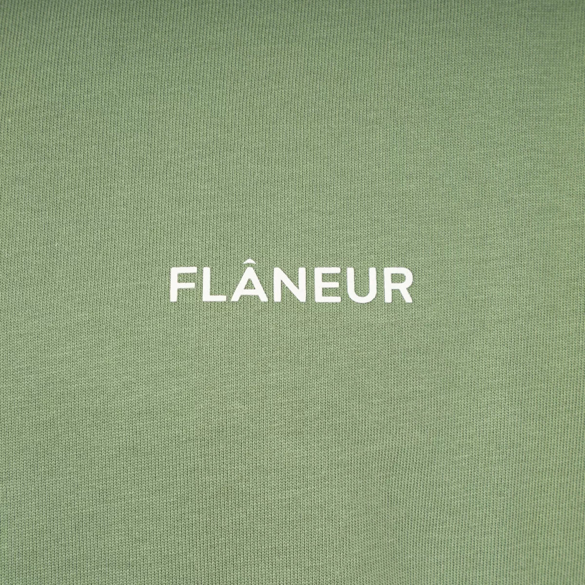 Flaneur Shirt Groen | Logo T-Shirt