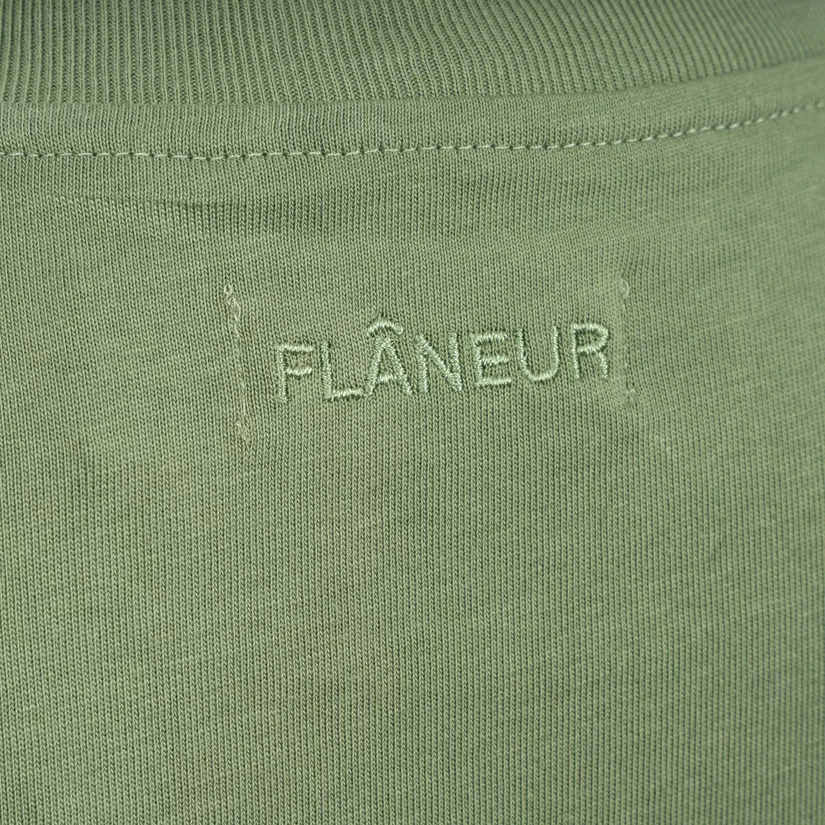 Flaneur Shirt Groen | Logo T-Shirt