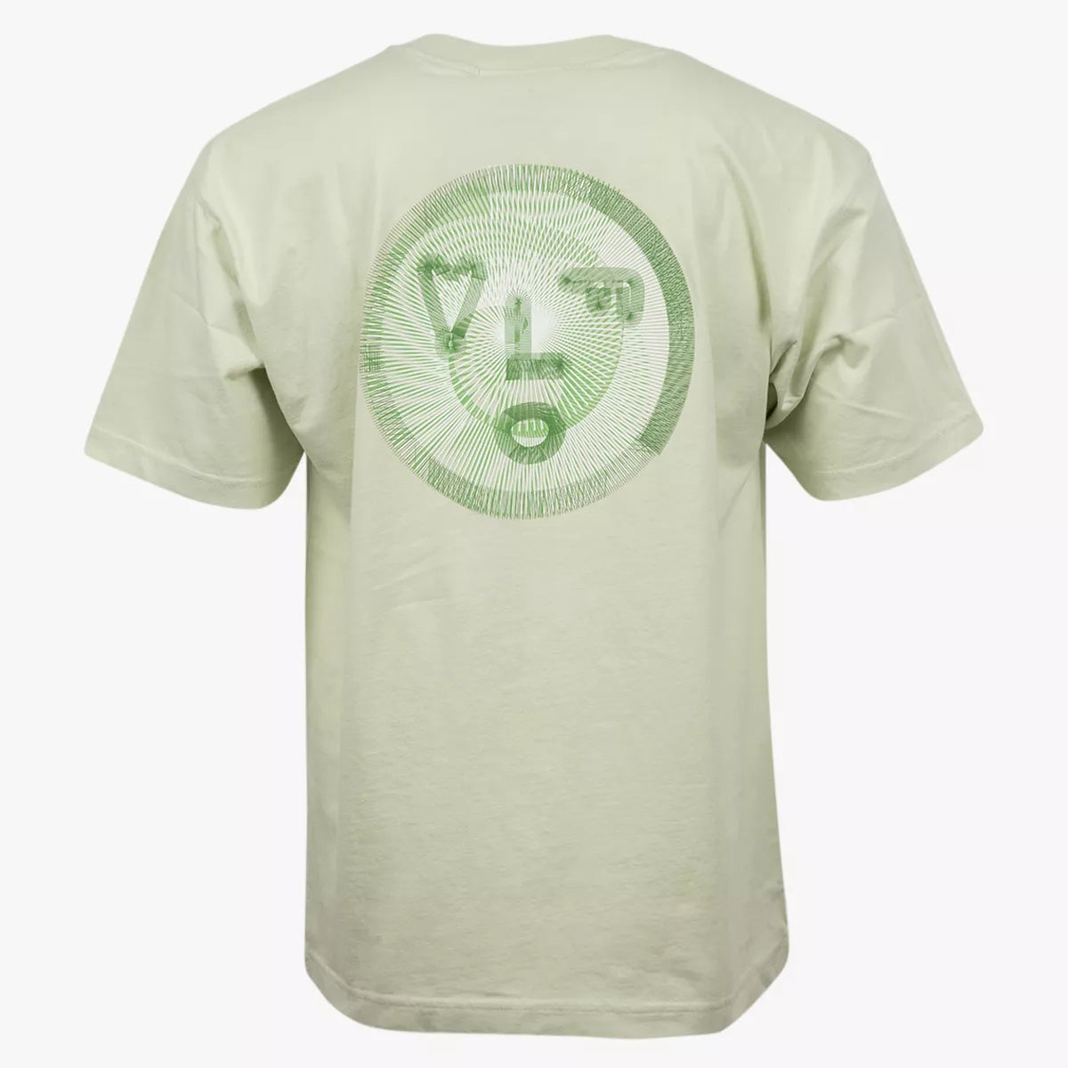 Olaf Shirt met Backprint Lichtgroen | Spiral Face