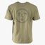 Olaf T-Shirt met Backprint Groen | Lined Face Tee