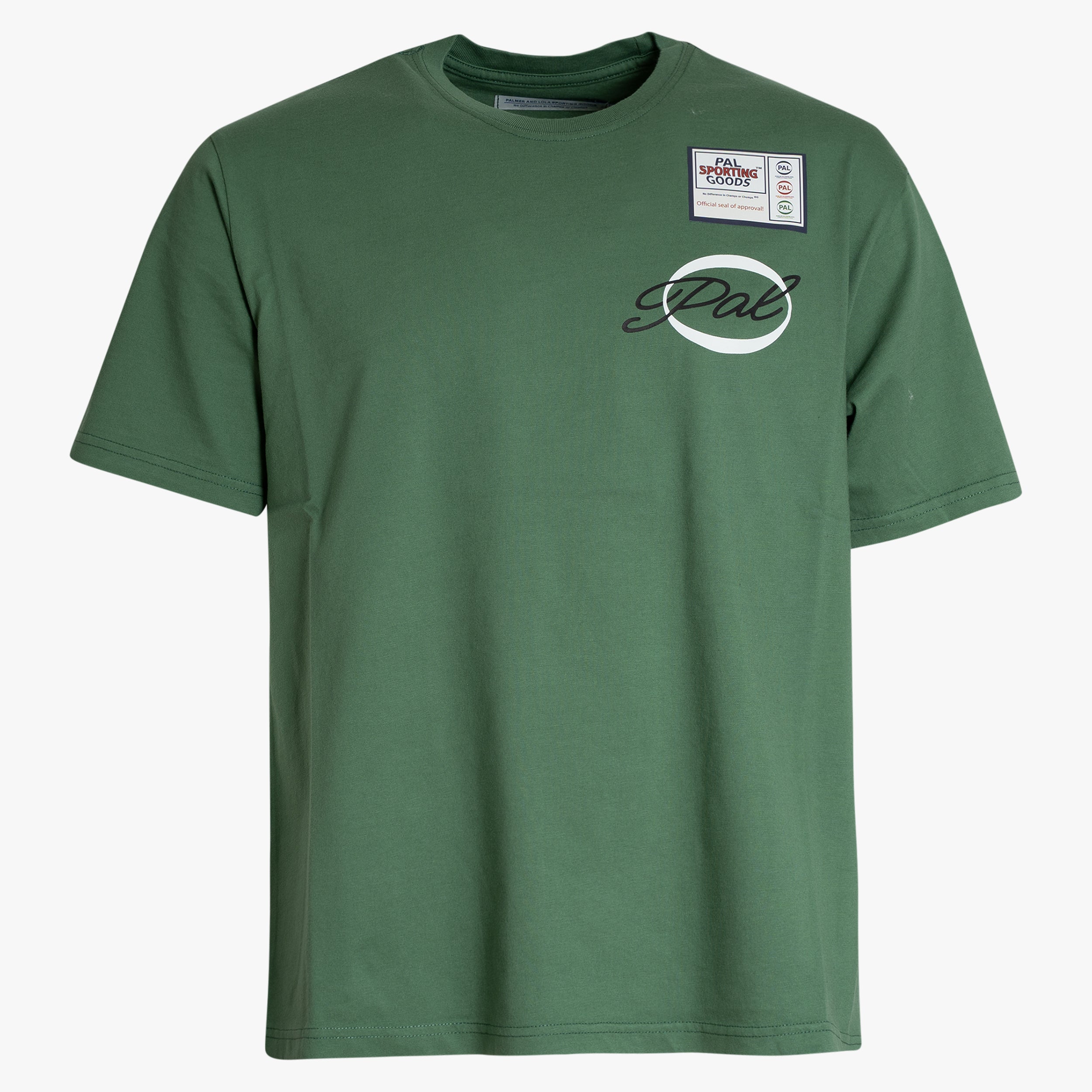 Pal Sporting Goods T-Shirt Backprint Groen | Worlds Tee