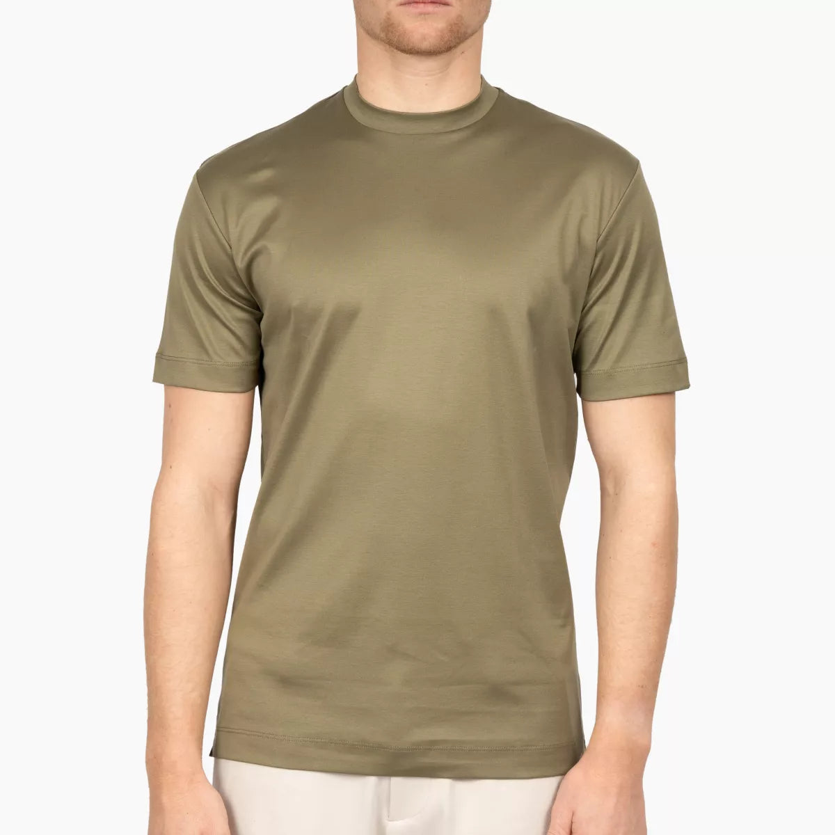 Valenza T-Shirt Legergroen | Interlock Supima Cotton