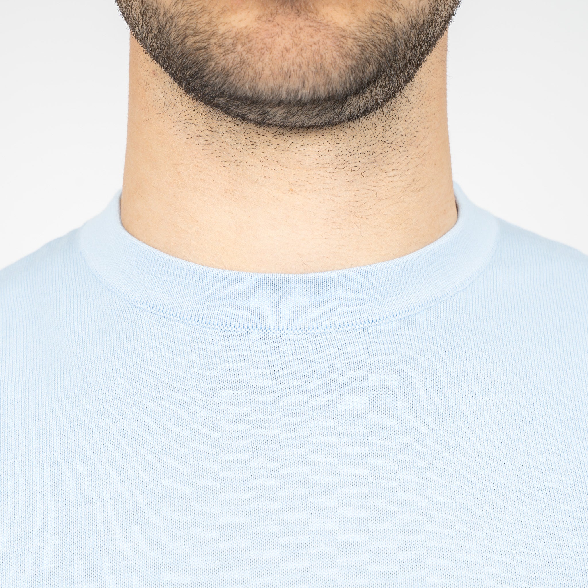 SEVEN DIALS Gebreid T-Shirt Lichtblauw | Faun