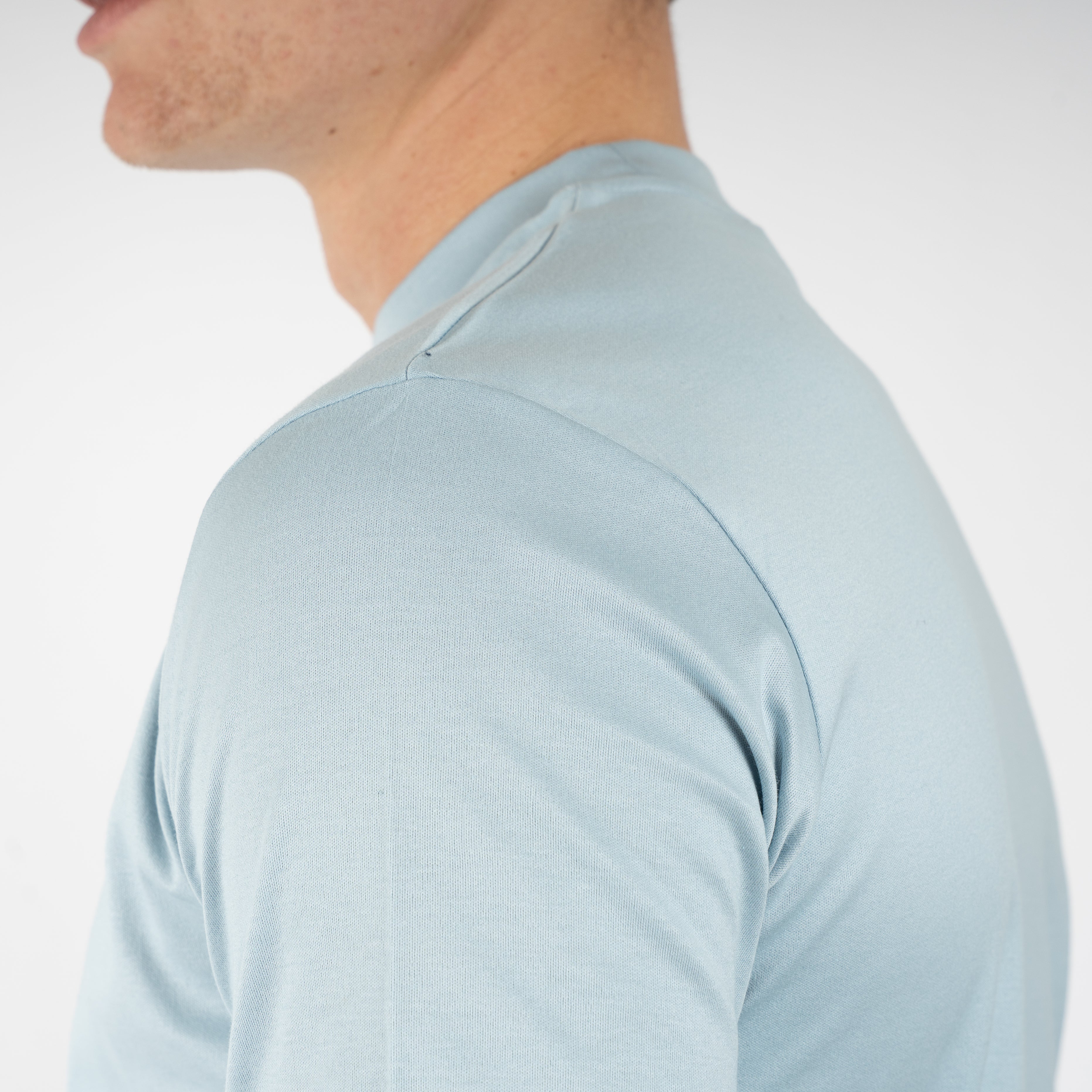 Valenza T-Shirt Lichtblauw | Interlock Supima Cotton