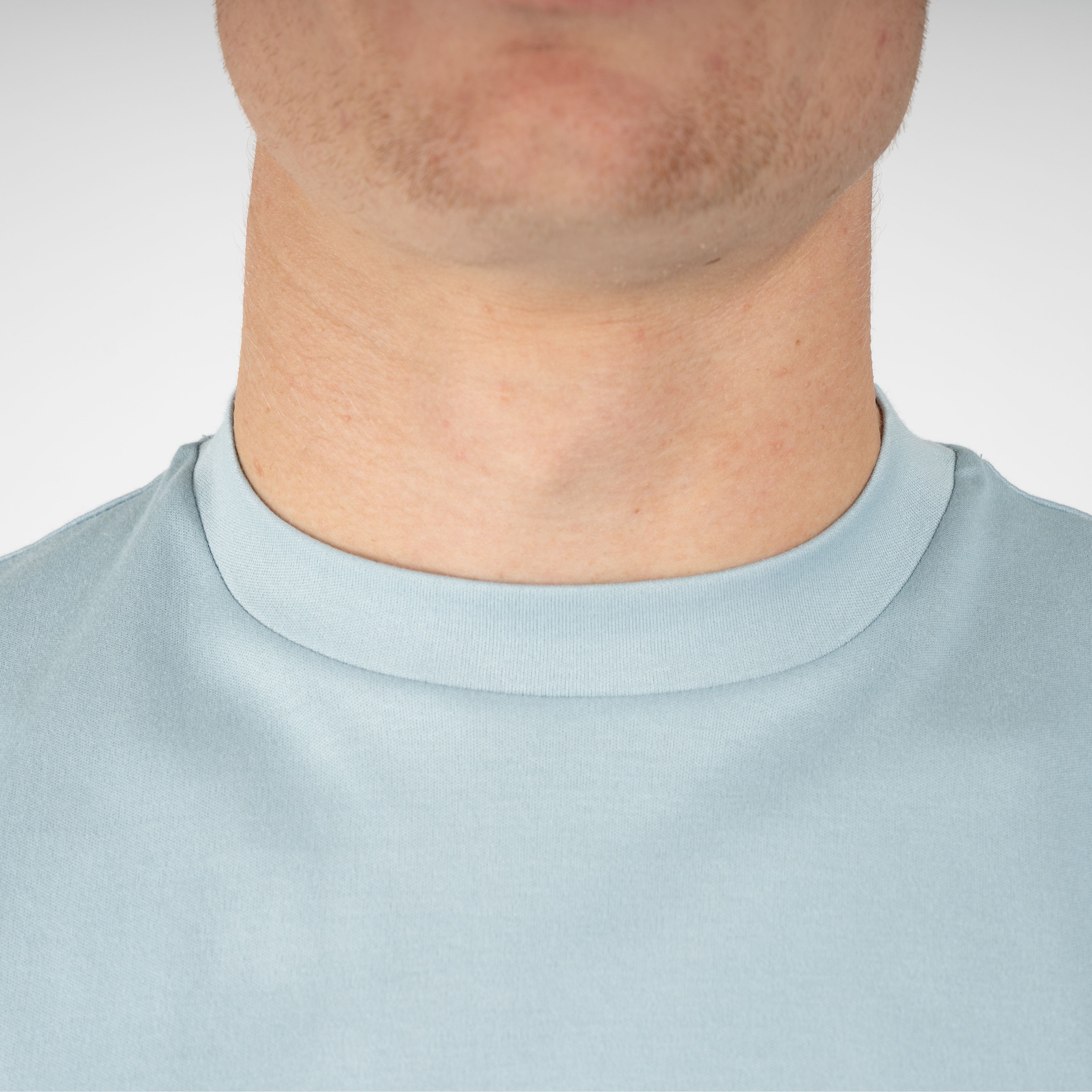 Valenza T-Shirt Lichtblauw | Interlock Supima Cotton