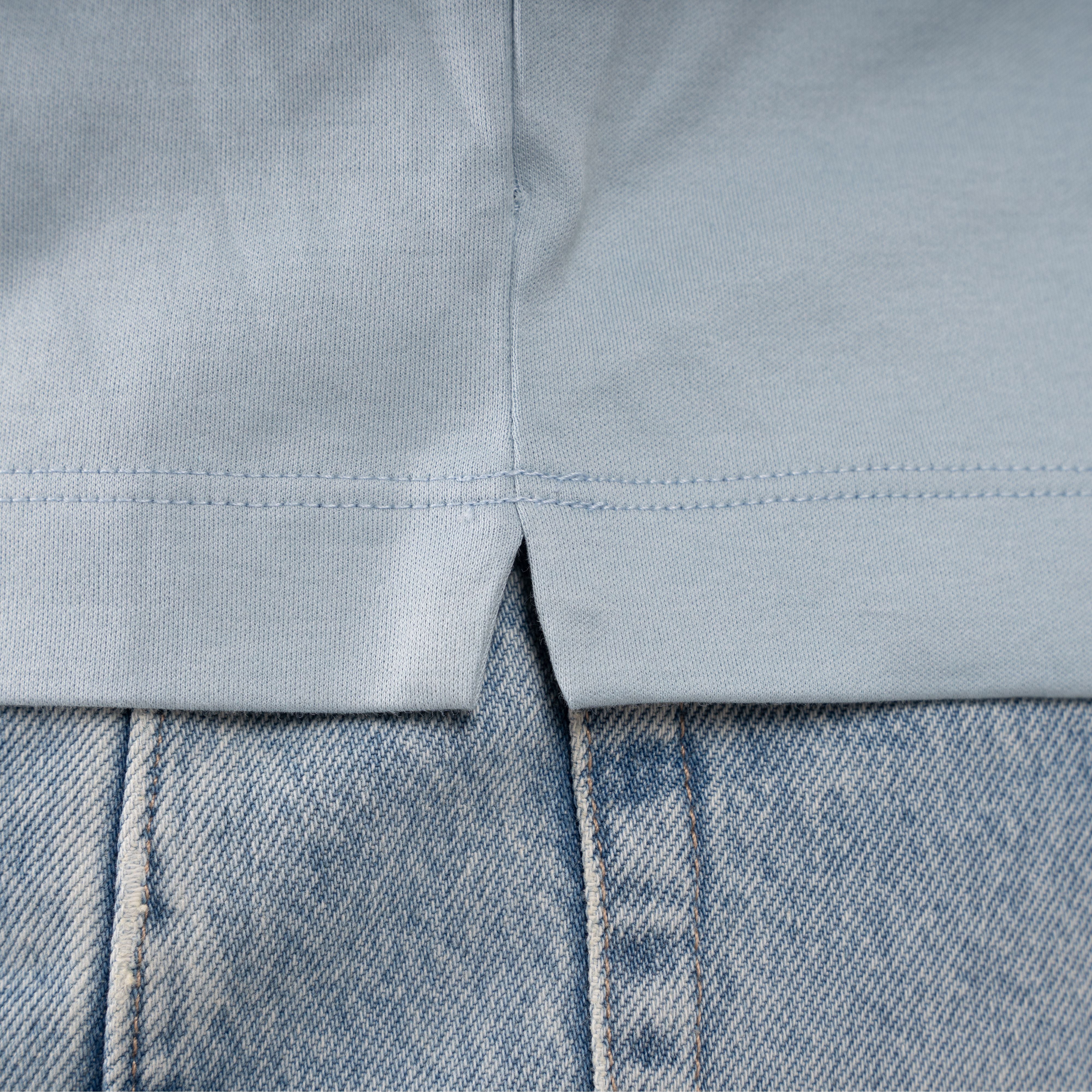 Valenza T-Shirt Lichtblauw | Interlock Supima Cotton