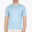Gran Sasso Gebreid T-Shirt Lichtblauw | Egyptian Cotton