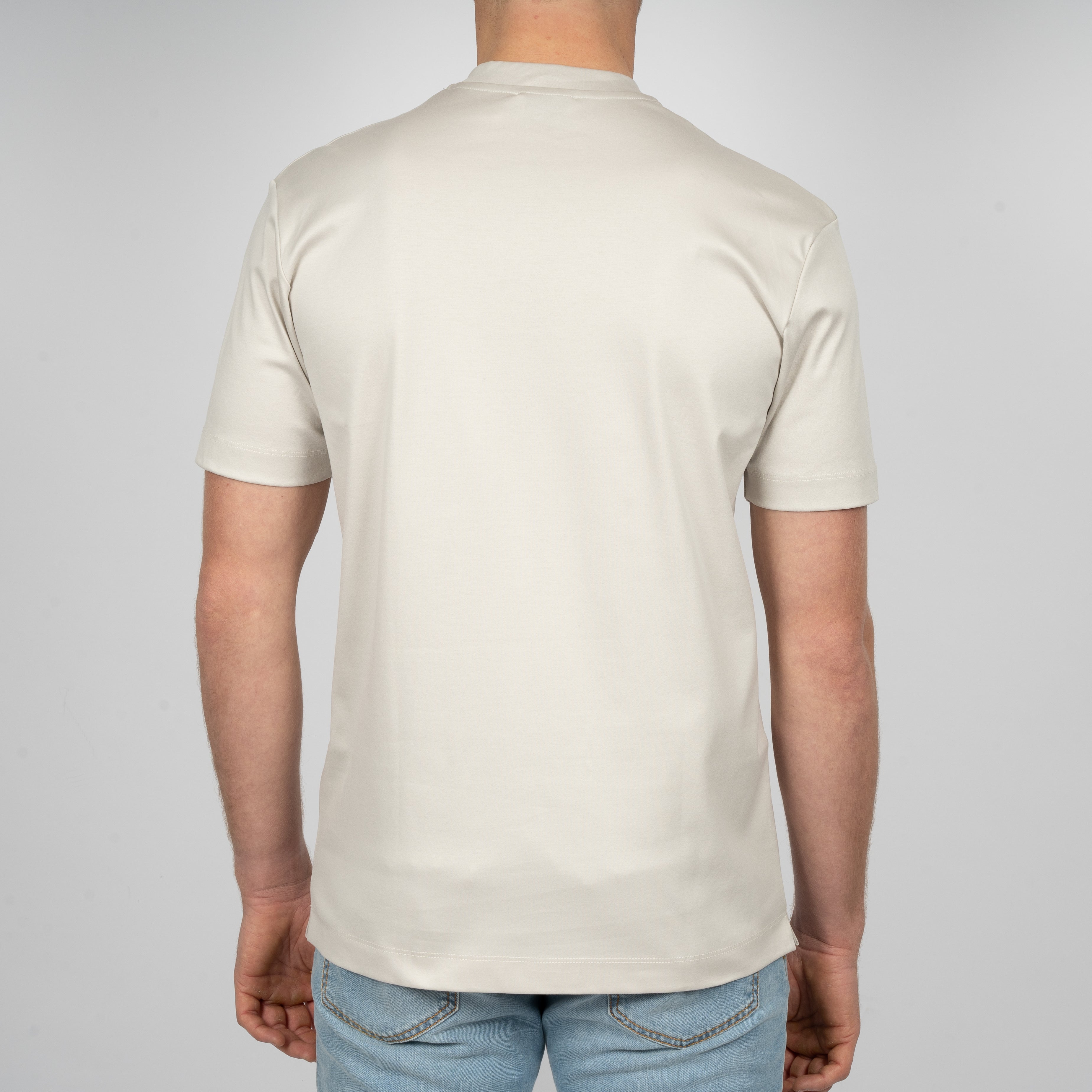 Valenza T-Shirt Parelgrijs | Interlock Supima Cotton