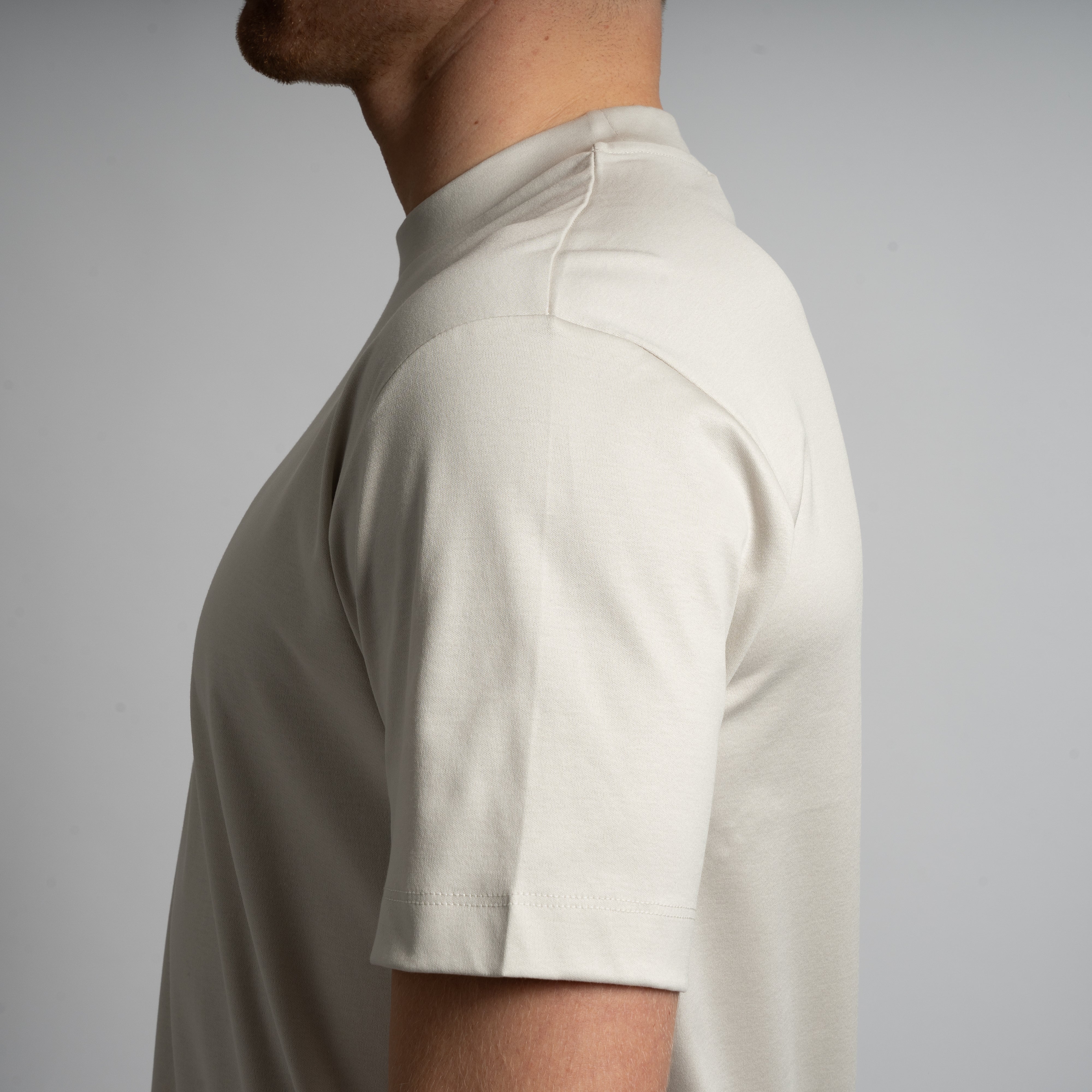 Valenza T-Shirt Parelgrijs | Interlock Supima Cotton