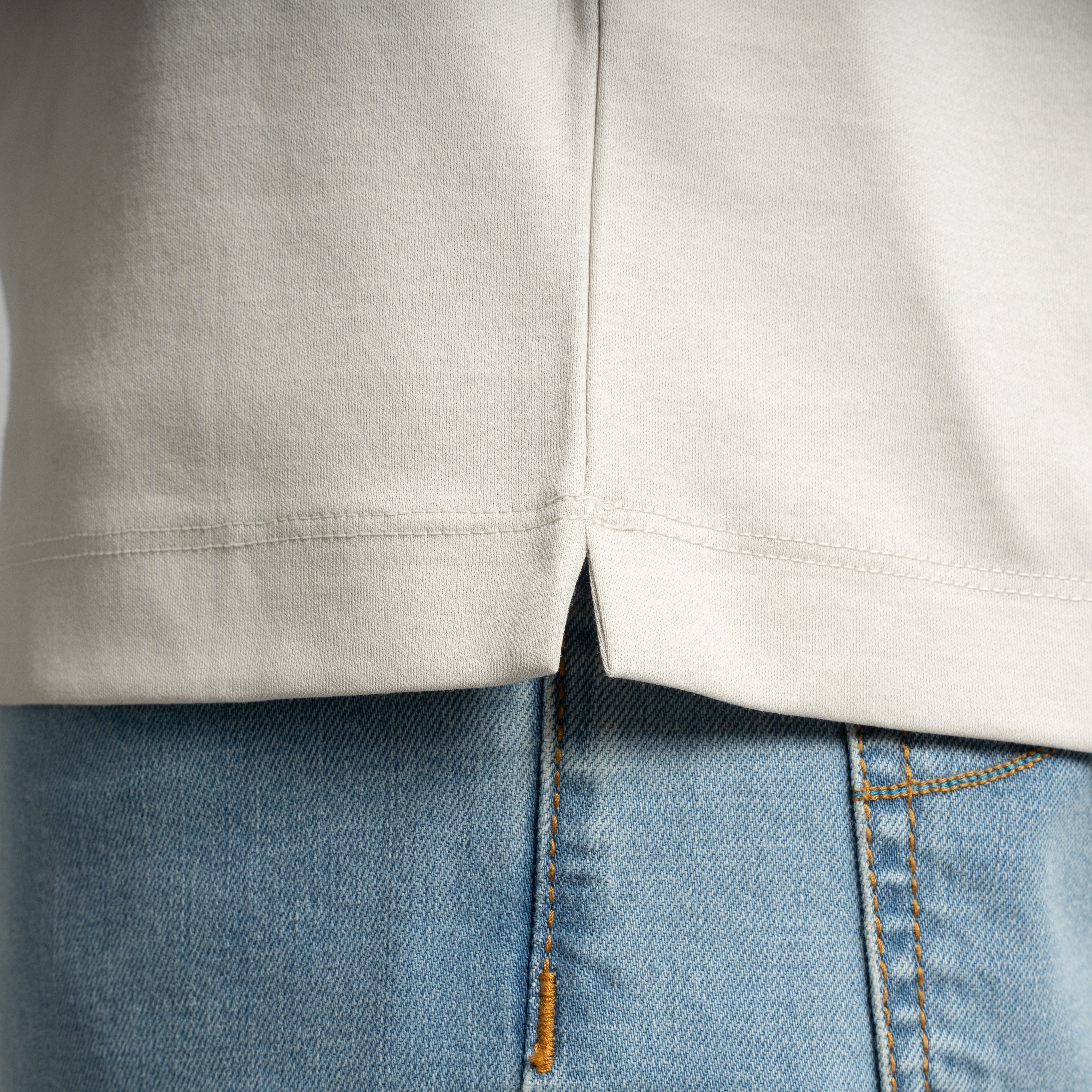 Valenza T-Shirt Parelgrijs | Interlock Supima Cotton