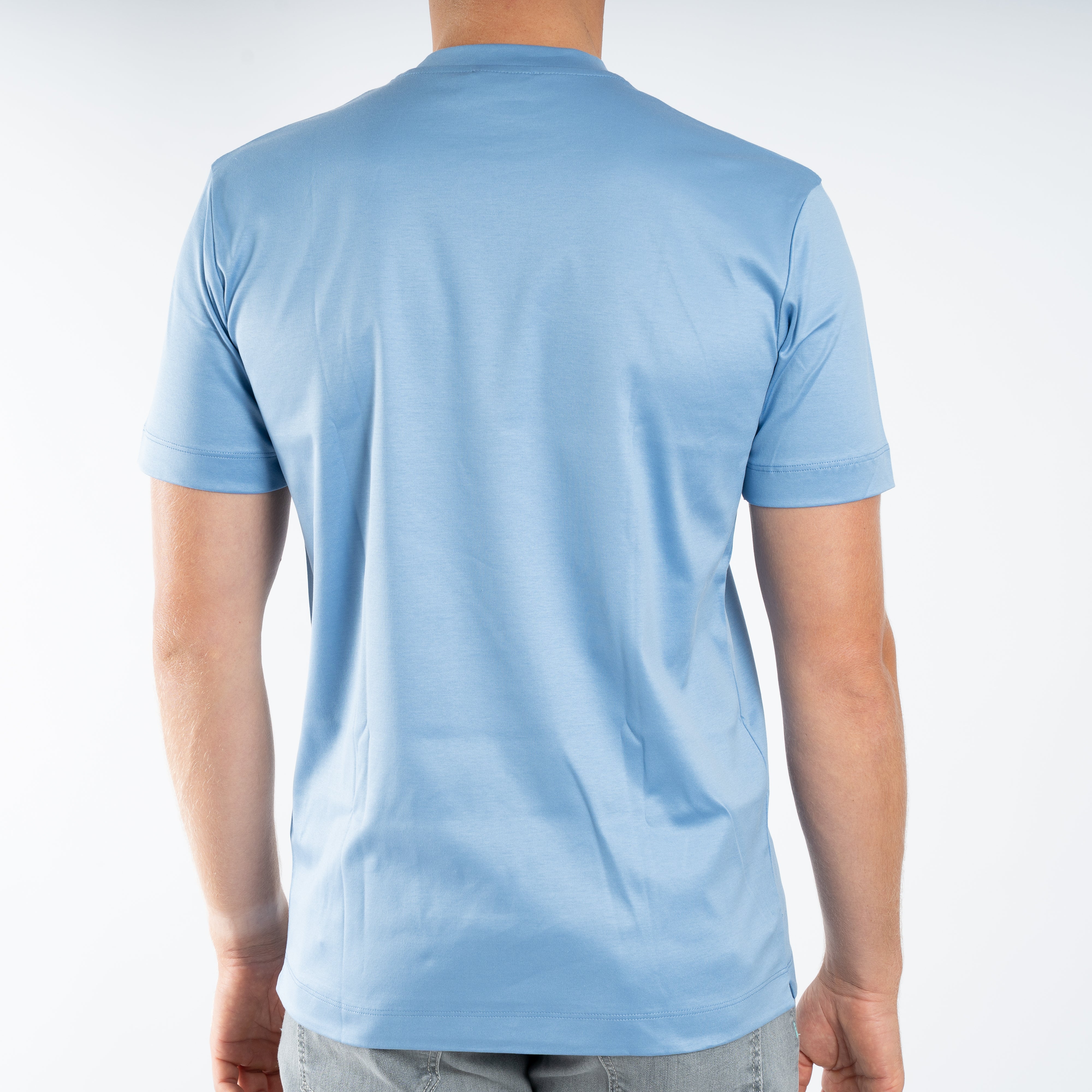 Valenza T-Shirt Lichtblauw | Interlock Supima Cotton