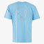 Olaf T-Shirt met Backprint Lichtblauw | Lined Face Tee
