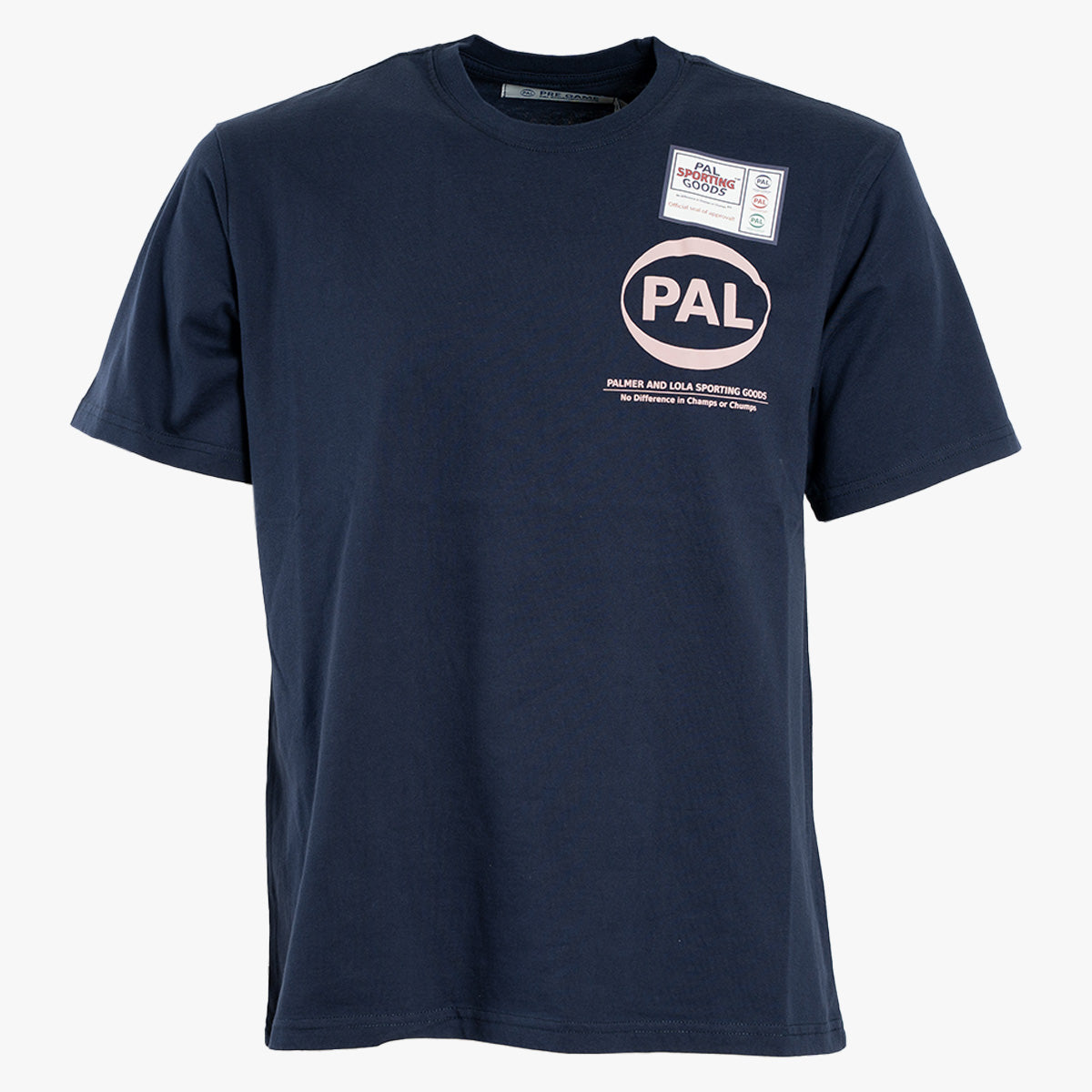 Pal Sporting Goods T-Shirt met Backprint Donkerblauw | Pre Game 25