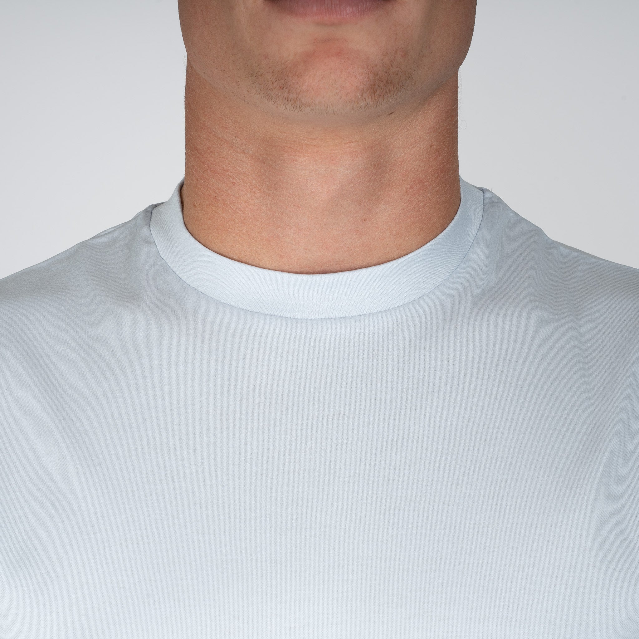 Valenza T-Shirt Lichtblauw | Interlock Supima Oversized