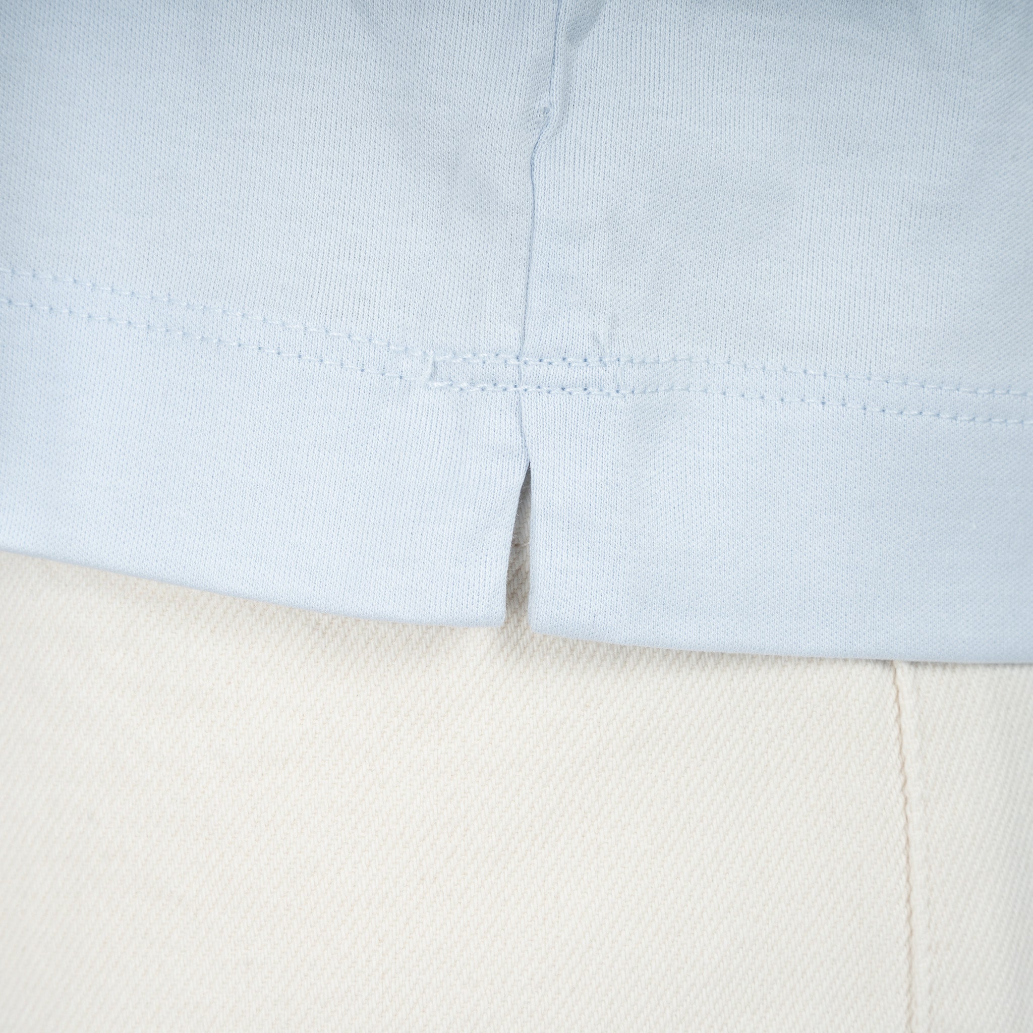 Valenza T-Shirt Lichtblauw | Interlock Supima Oversized