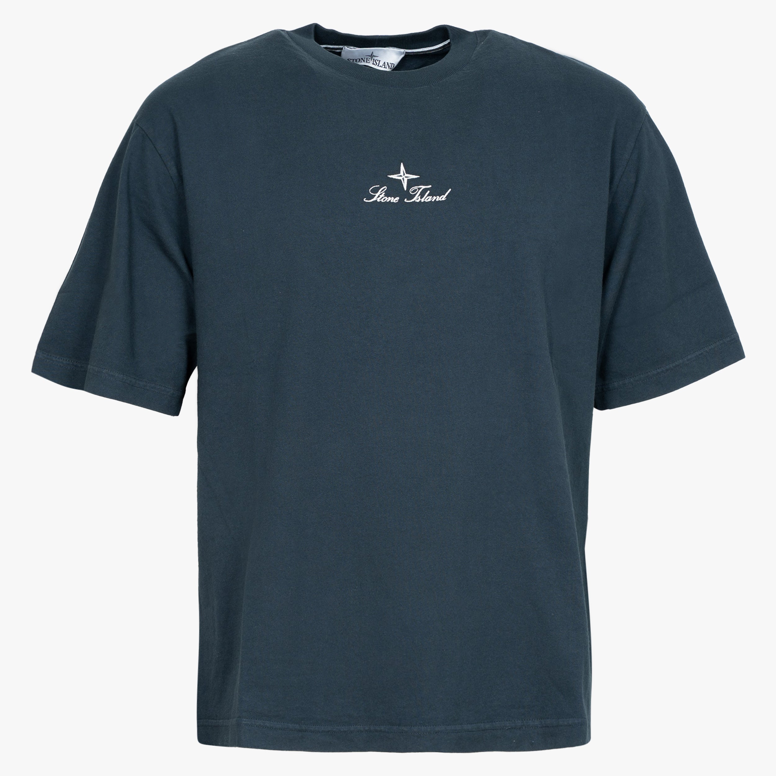Stone Island T-Shirt Backprint Blauw | Multiaxial_Sashiko