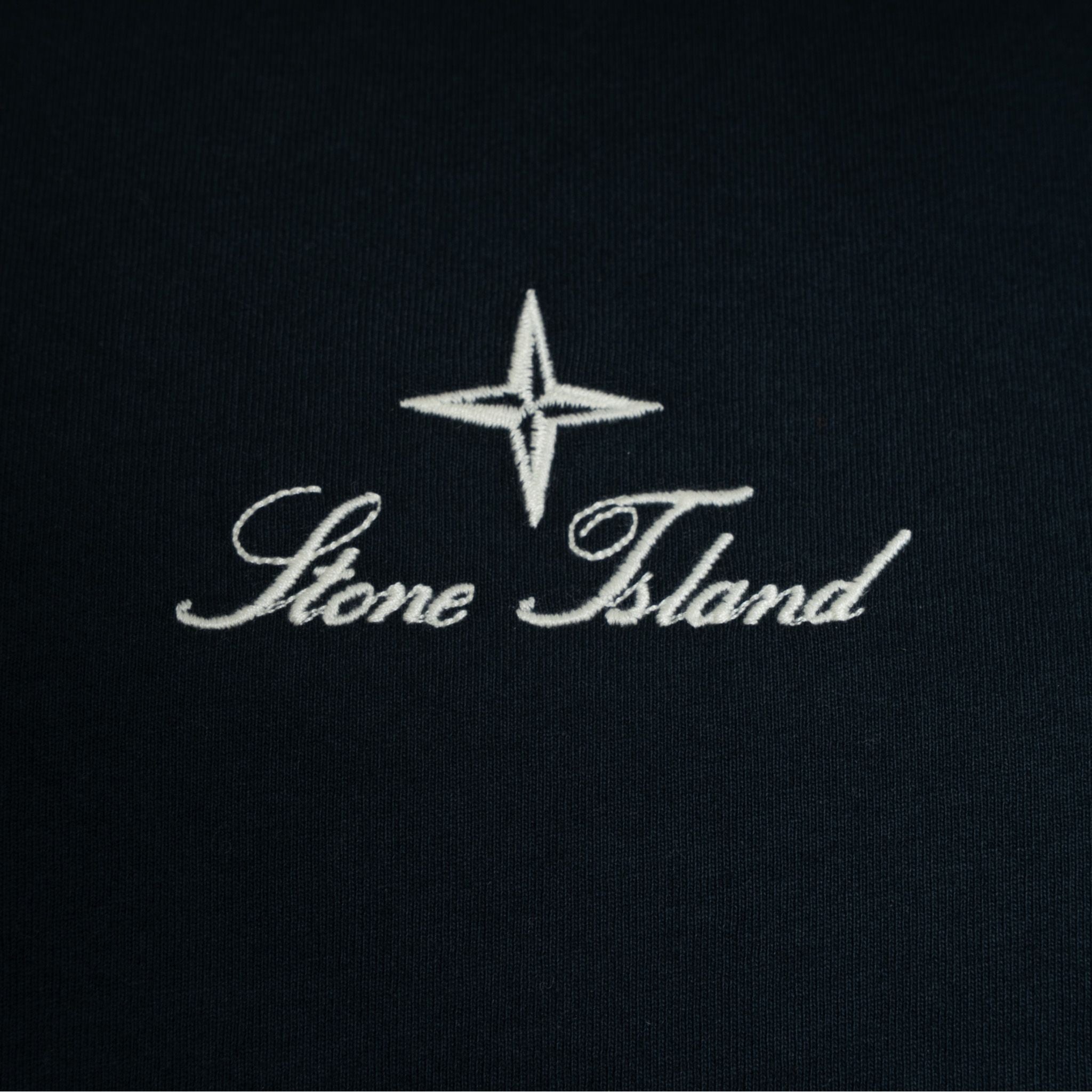 Stone Island T-Shirt Backprint Blauw | Multiaxial_Sashiko